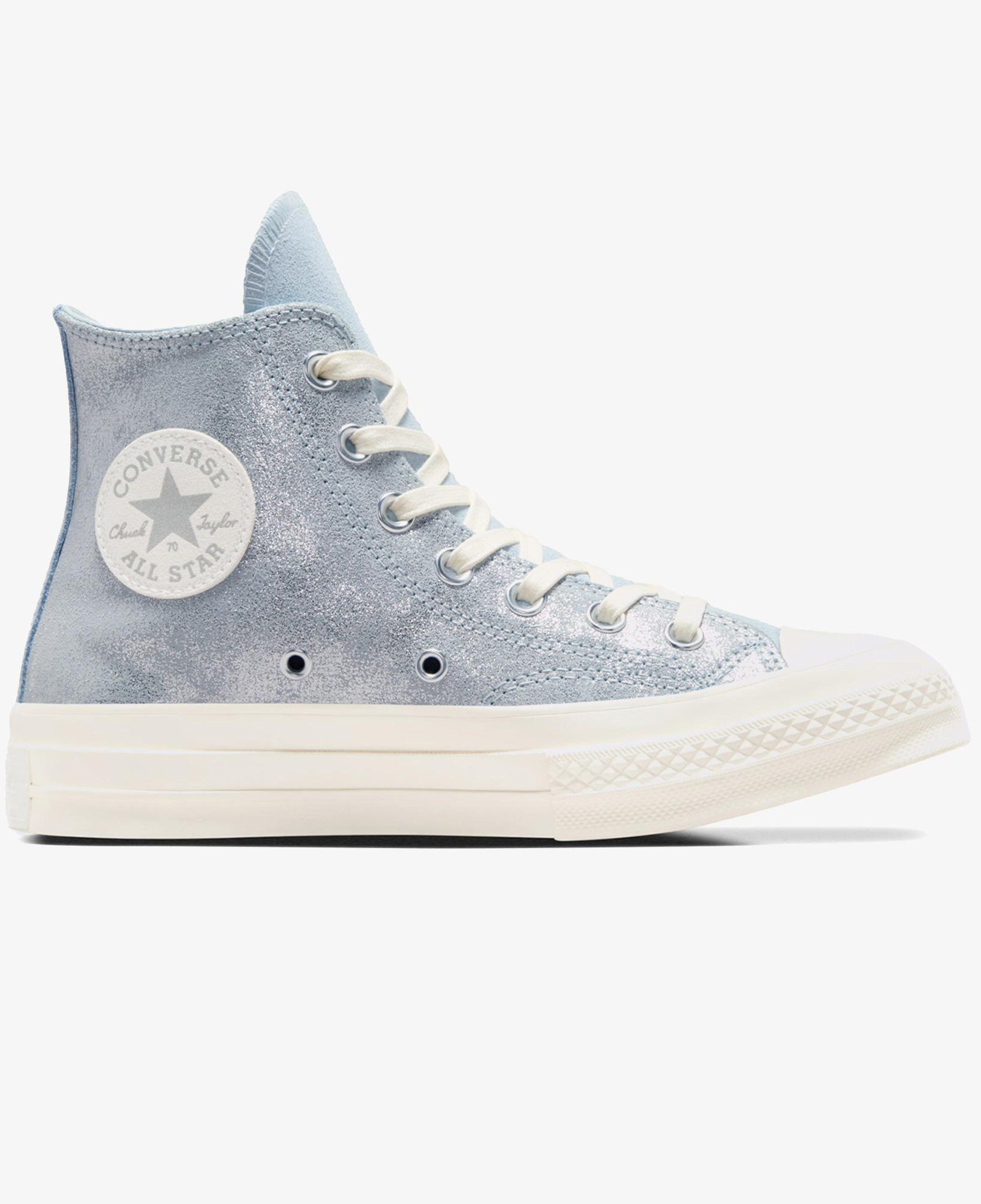 Converse Chuck 70 Suede Shimmer Unisex Mavi Süet Deri Sneaker