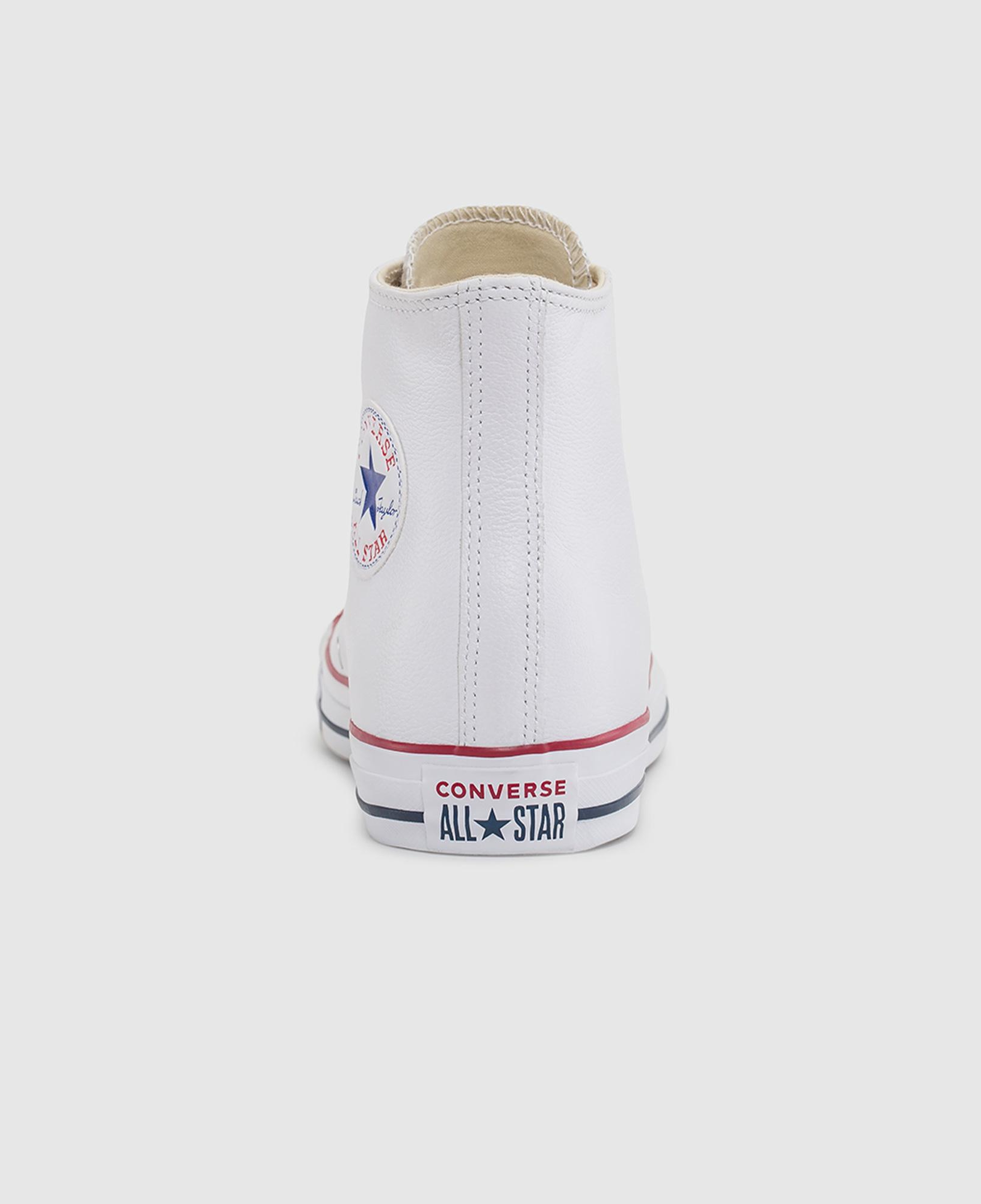 Converse Chuck Taylor All Star Hi Deri Unisex Beyaz Sneaker