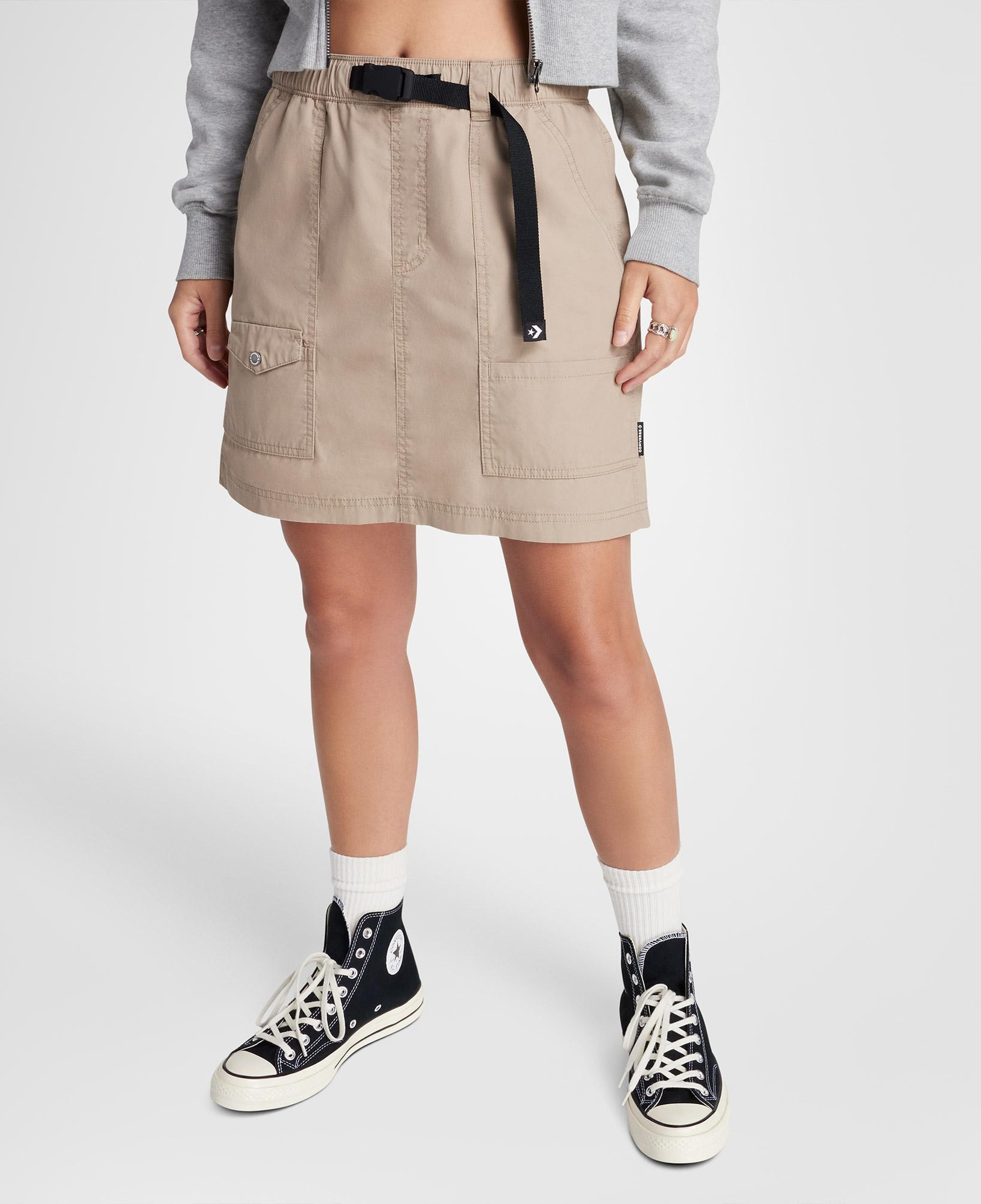 Converse Harbor Mini Skirt Kadın Kahverengi Etek