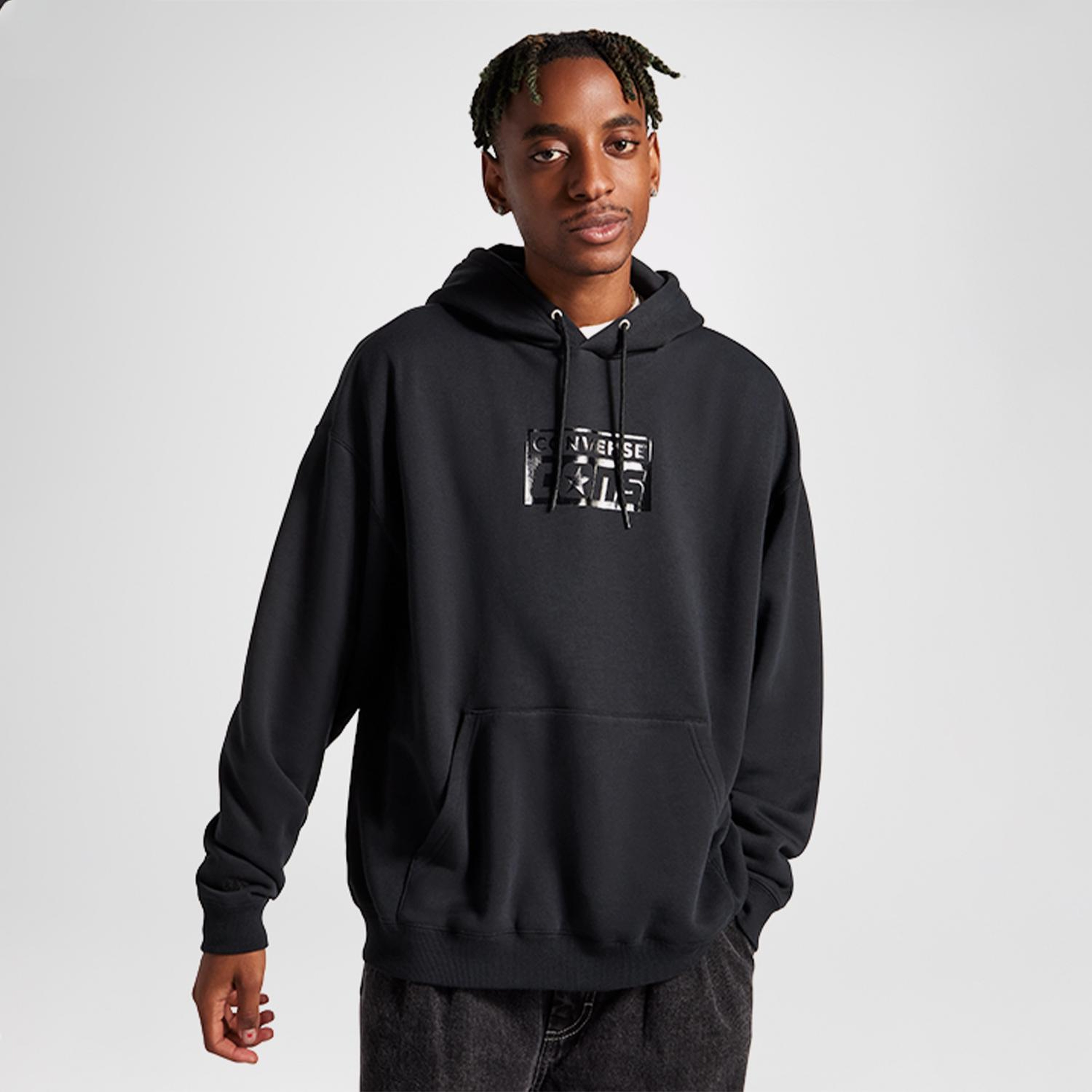 Converse Cons  Erkek Siyah Hoodie