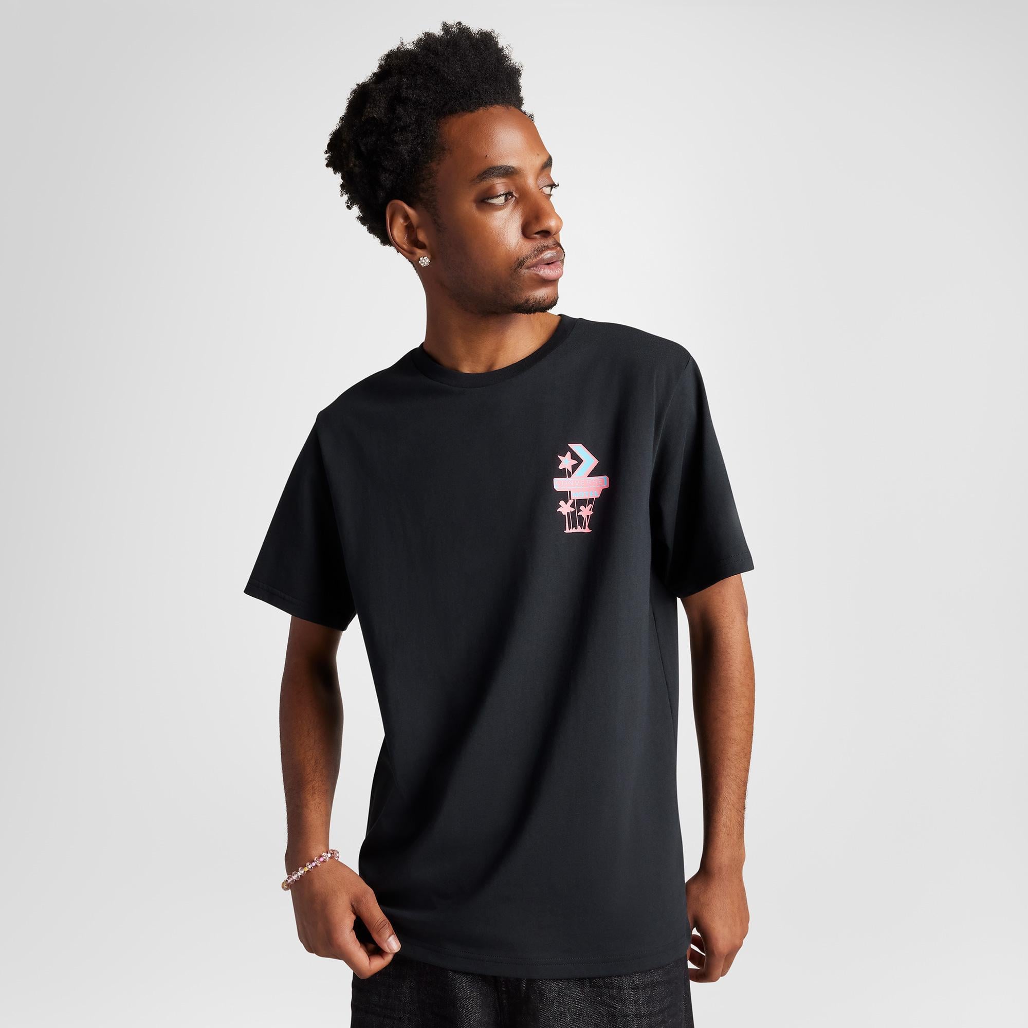 Converse Motel Erkek Siyah T-Shirt