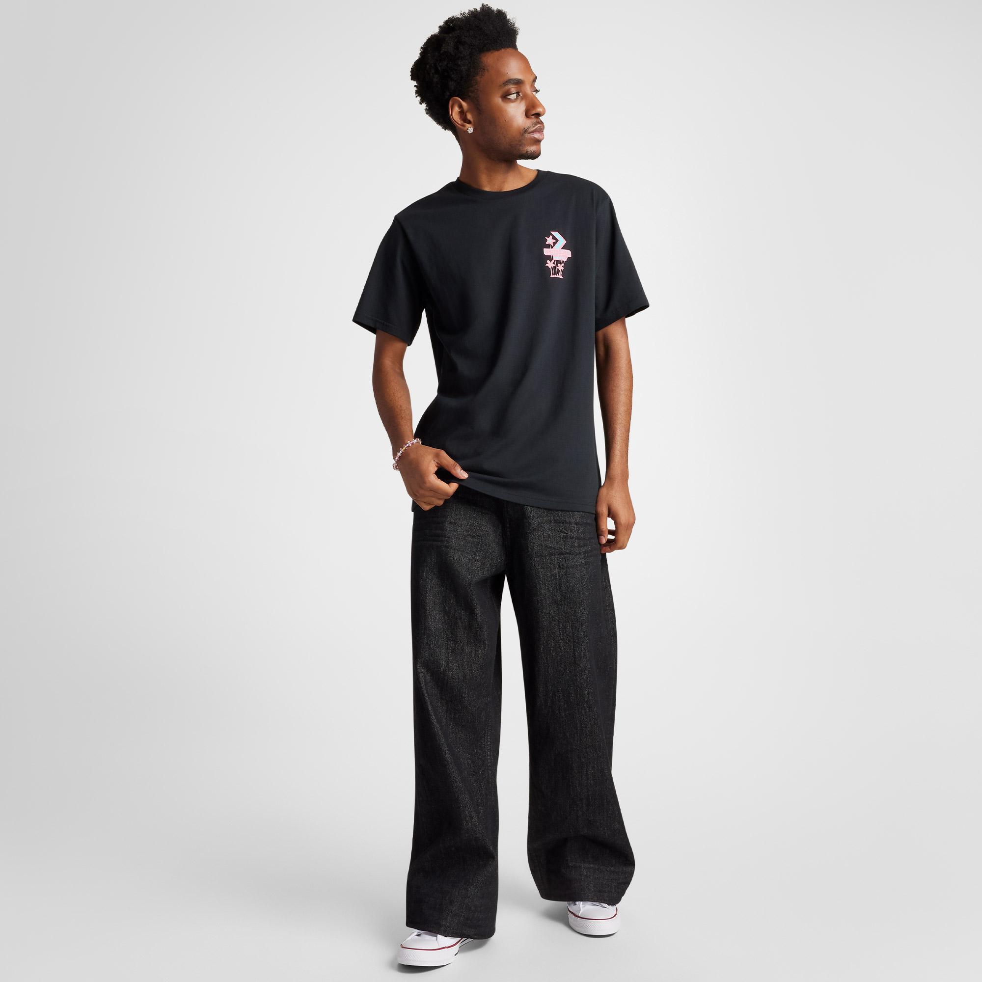 Converse Motel Erkek Siyah T-Shirt