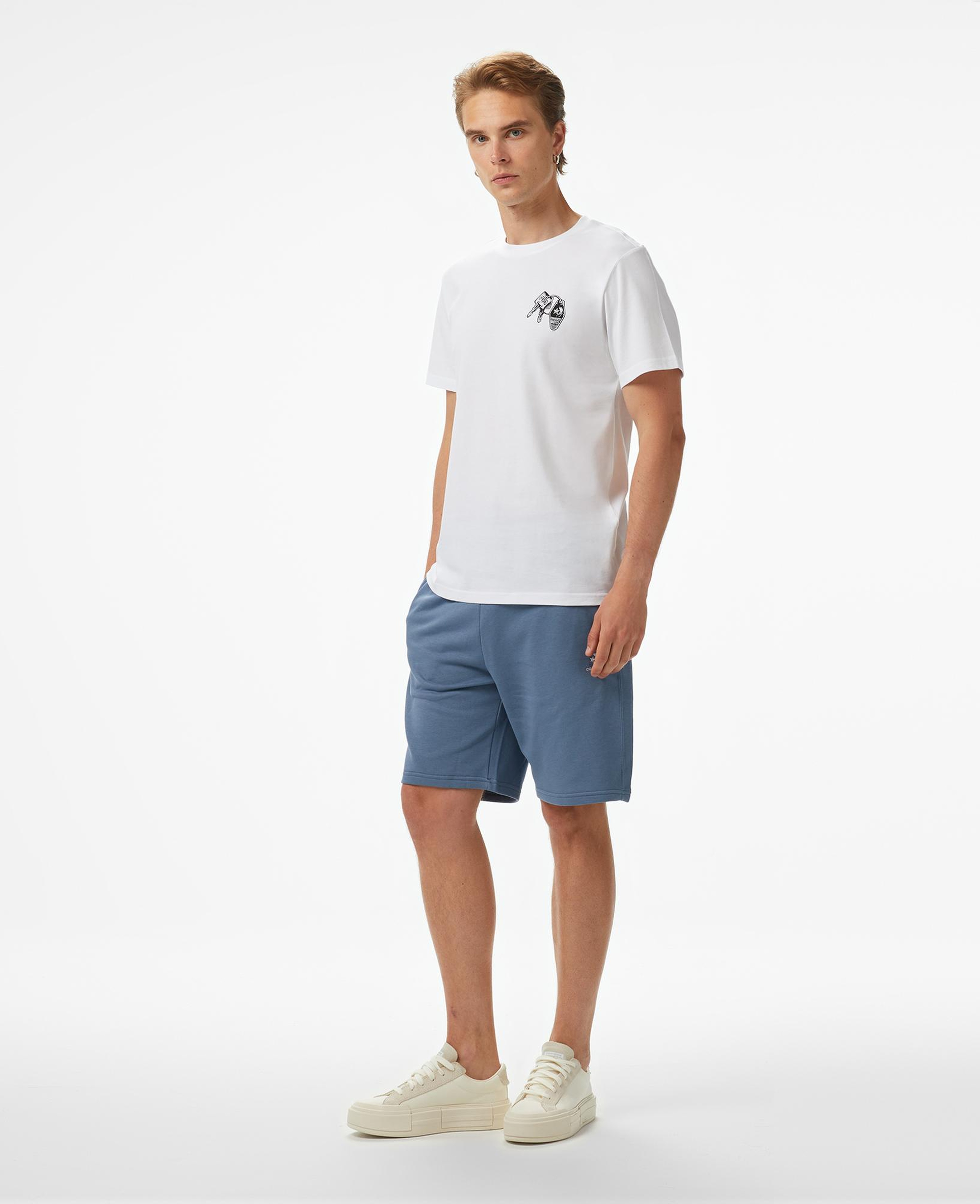 Converse Skeleton Party Erkek Beyaz T-Shirt
