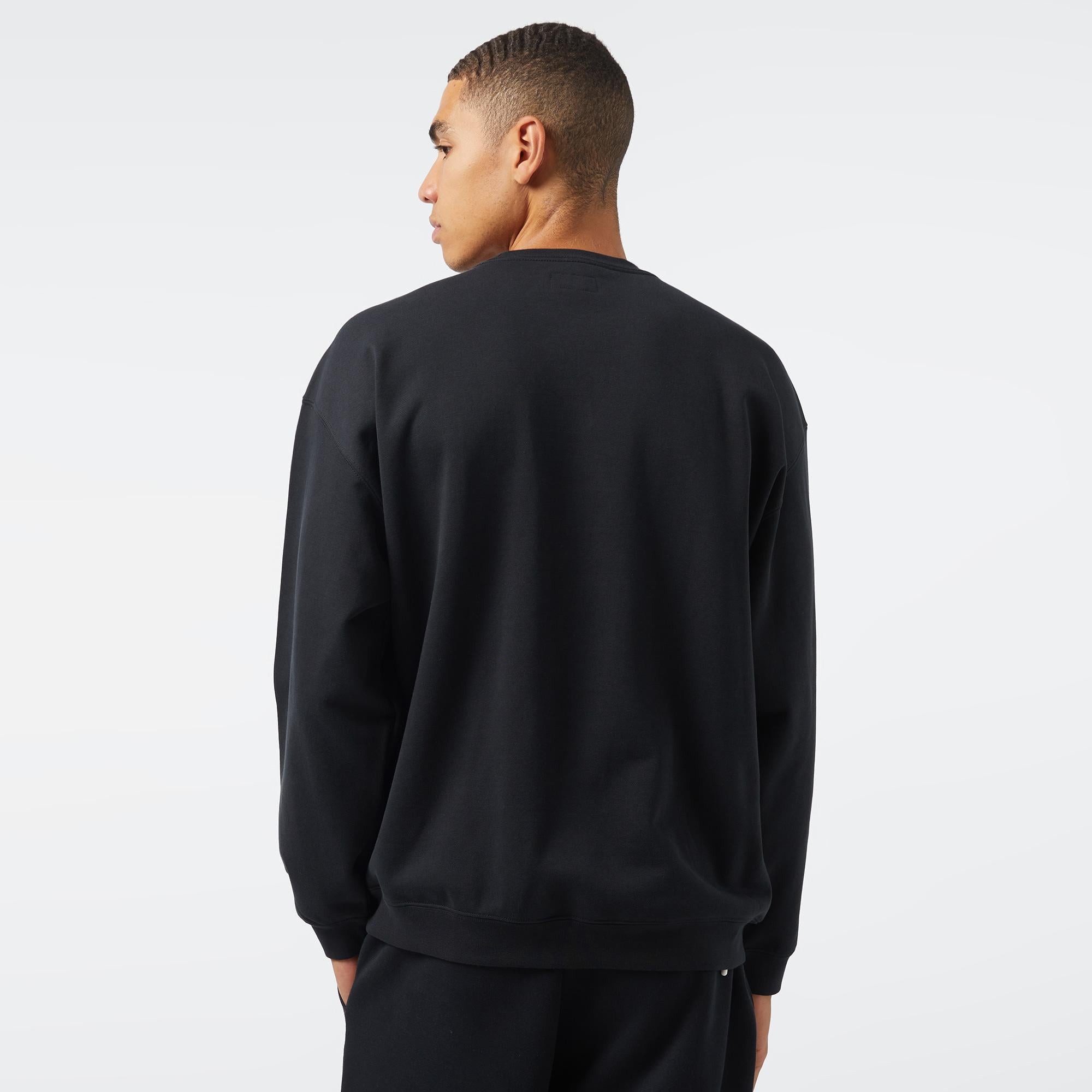 Converse Cons One Star Crew Erkek Siyah Sweatshirt