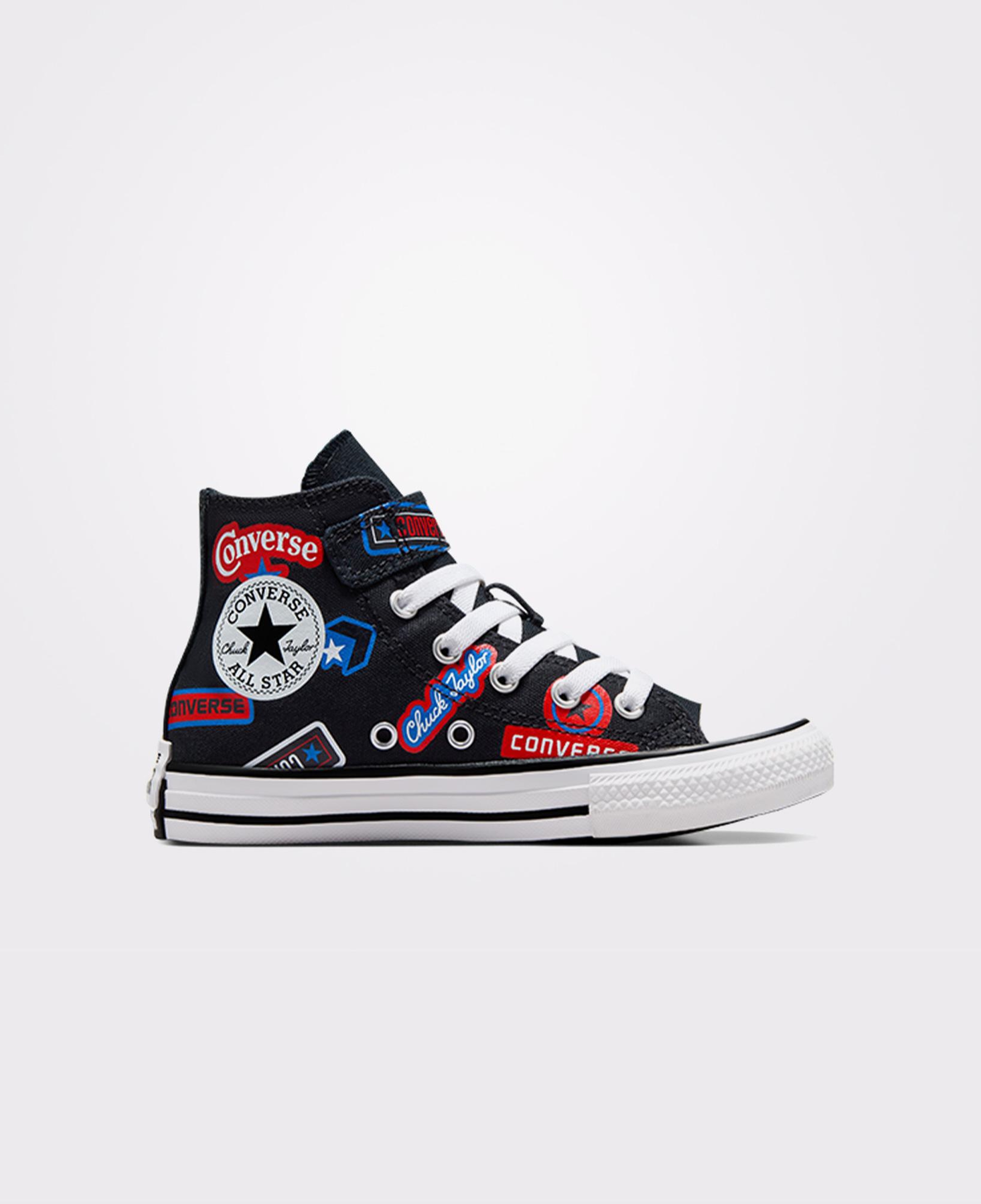 Converse Chuck Taylor All Star Easy On Stickers Çocuk Siyah Sneaker