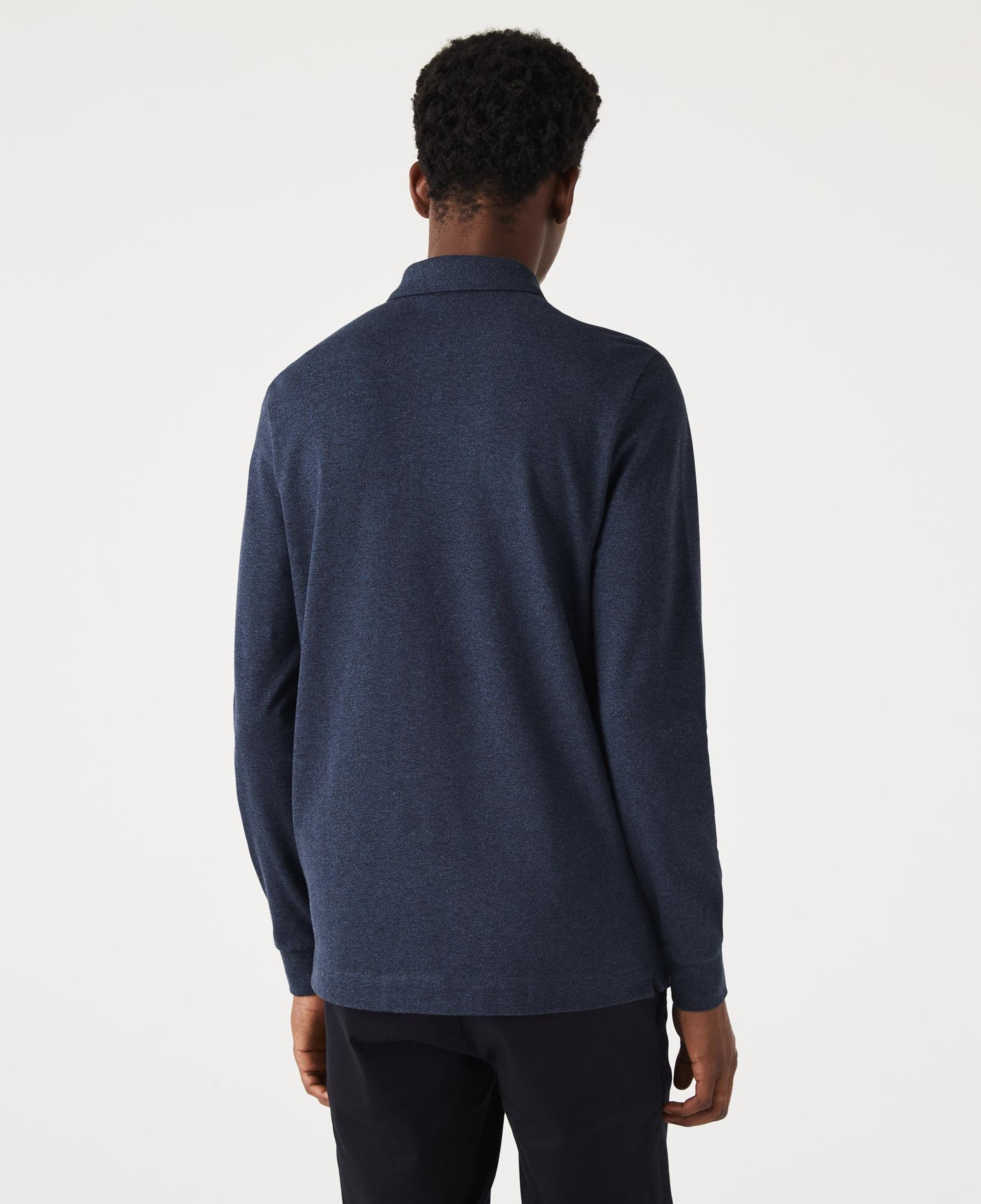Erkek Regular Fit Uzun Kollu Lacivert Paris Polo
