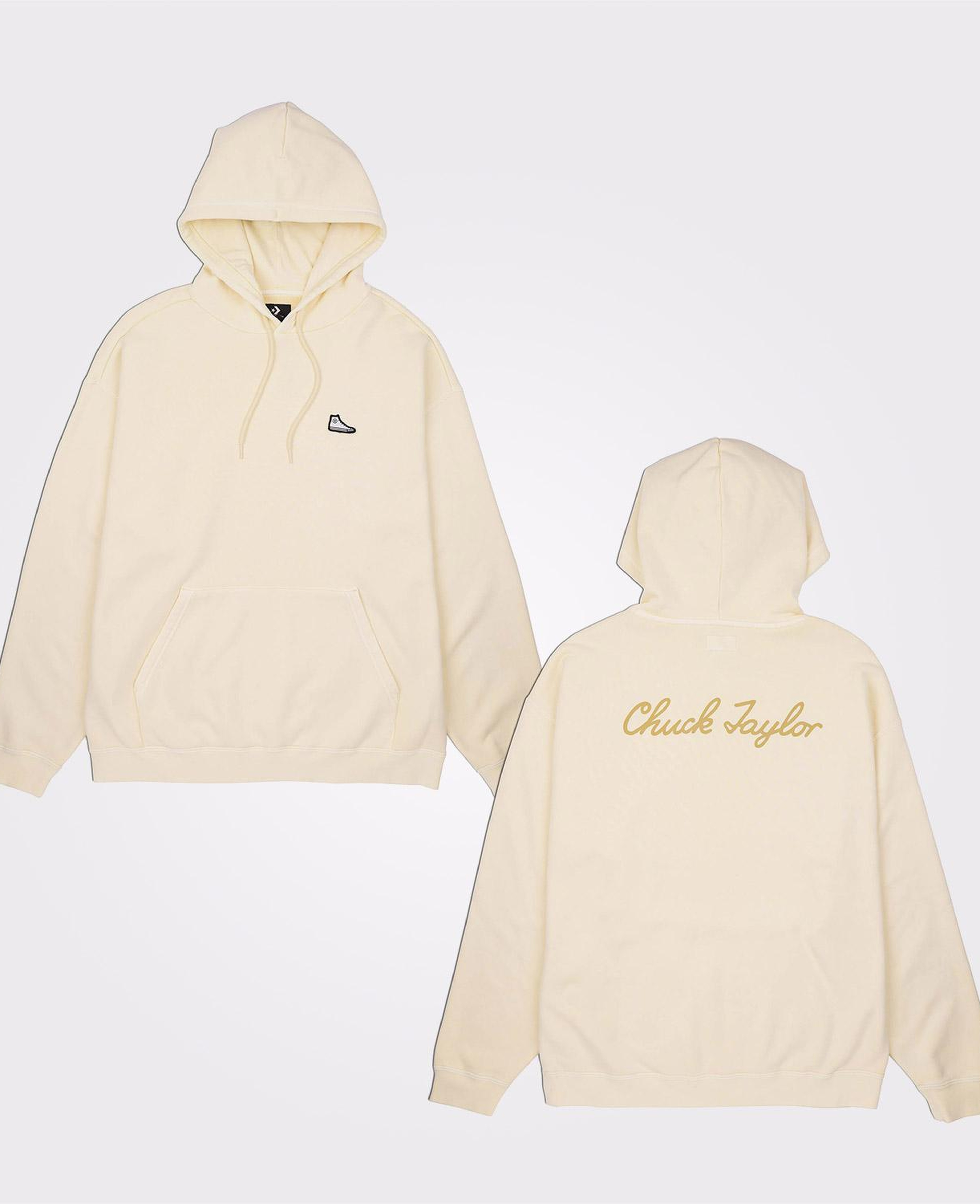 Converse Go-To Chuck 70 Loose Fit Pullover Unisex Krem Hoodie