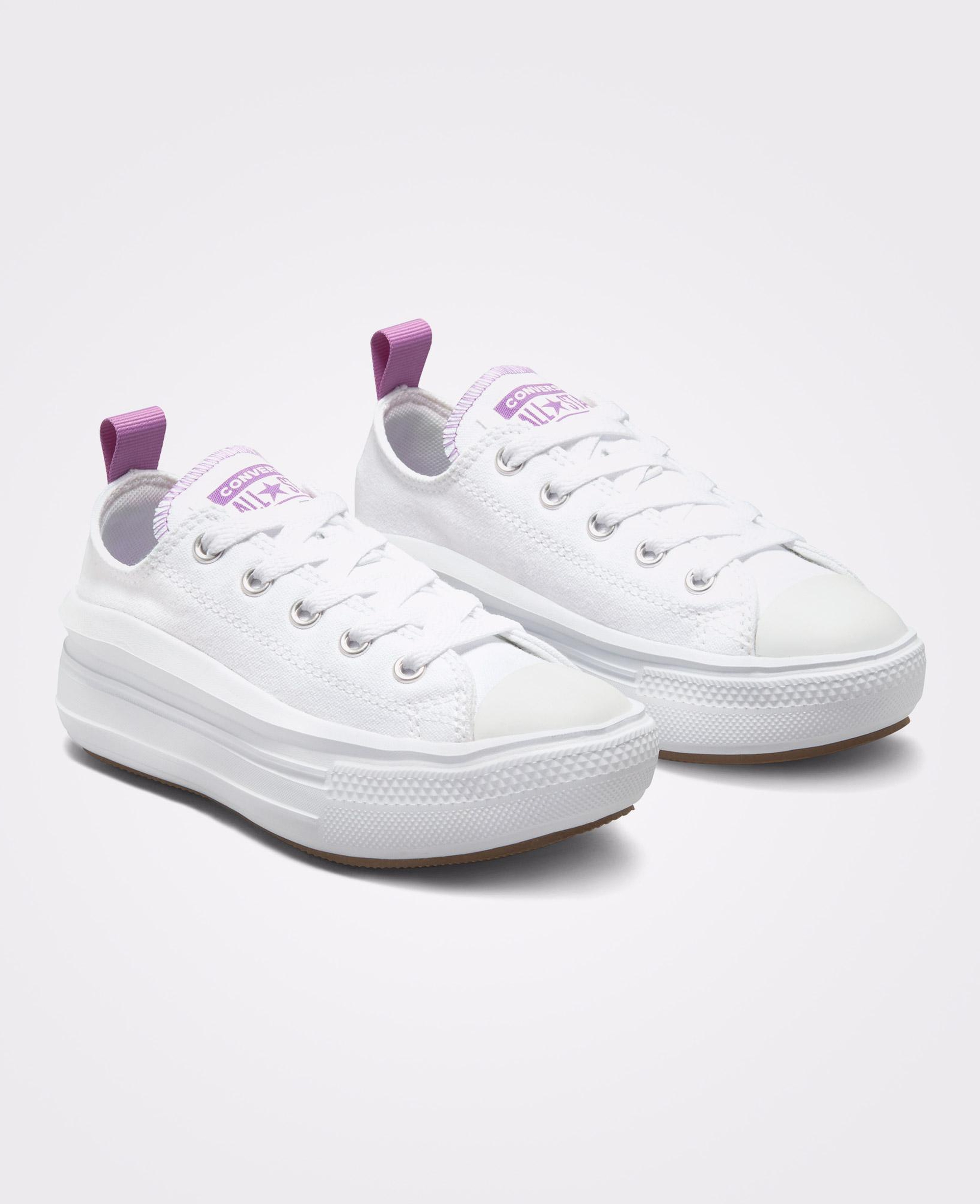 Converse Chuck Taylor All Star Move Canvas Platform Çocuk Beyaz Sneaker