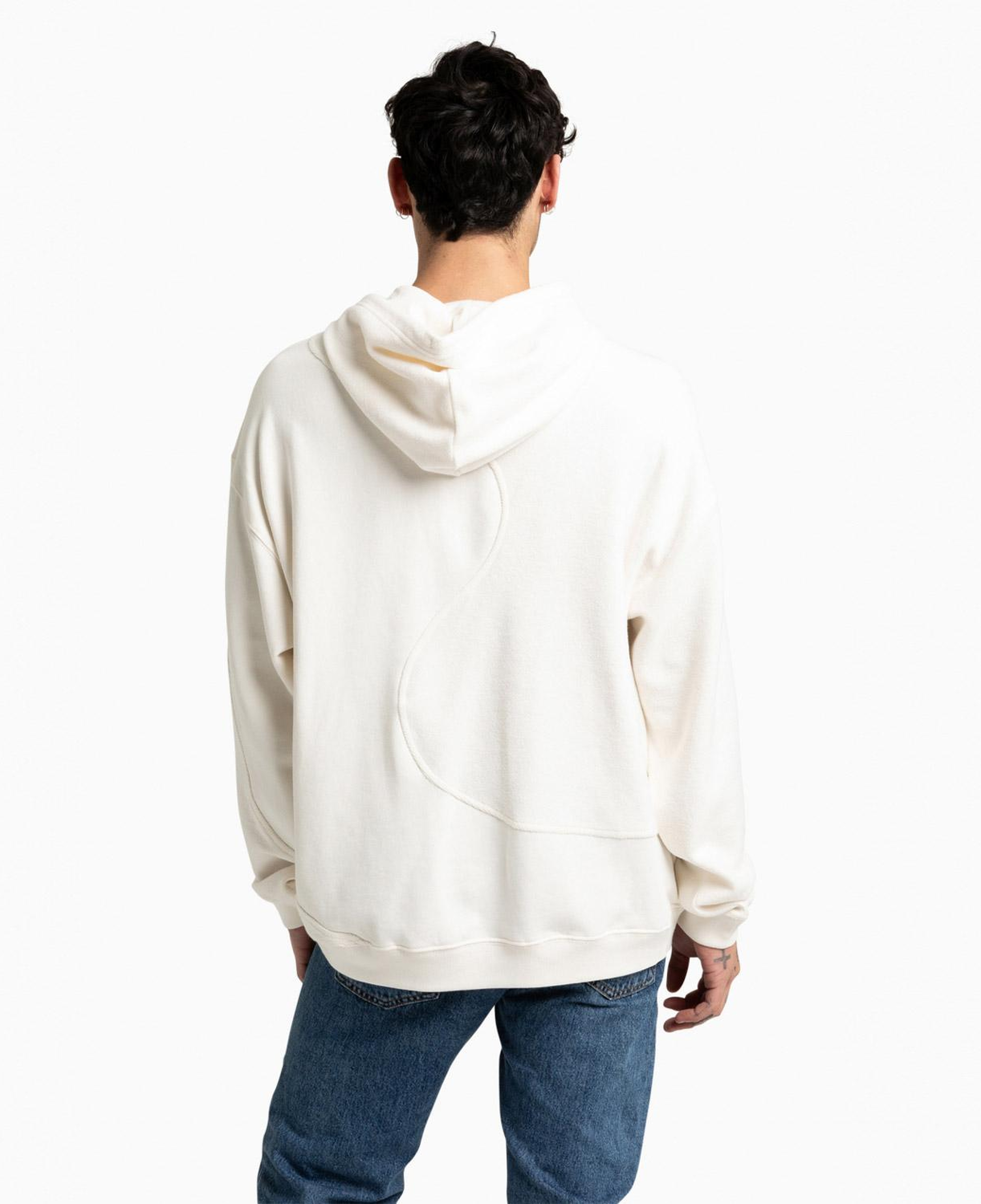 Converse Dynamic Blocking Pullover Erkek Beyaz Hoodie