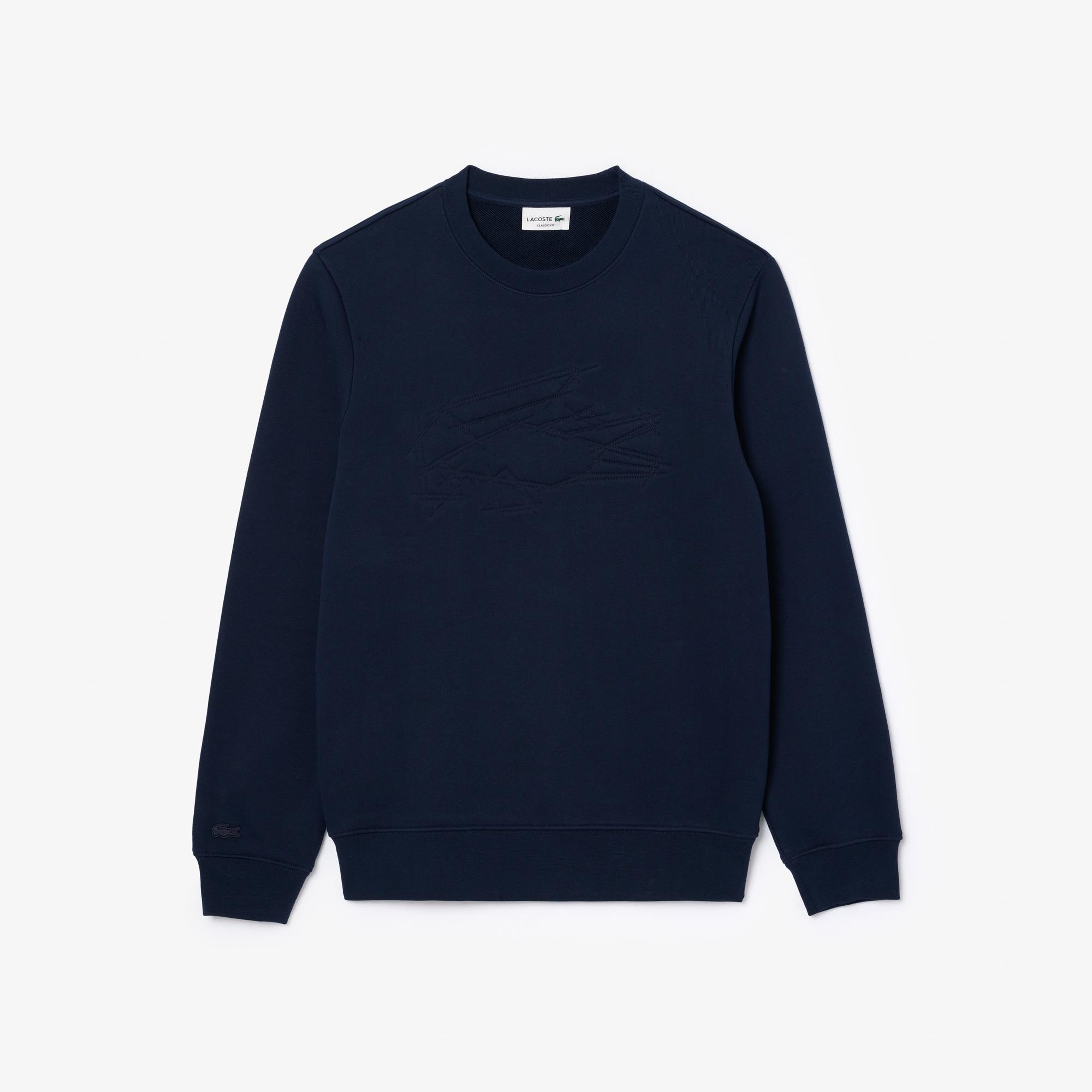 Erkek Classic Fit Bisiklet Yaka Lacivert Sweatshirt