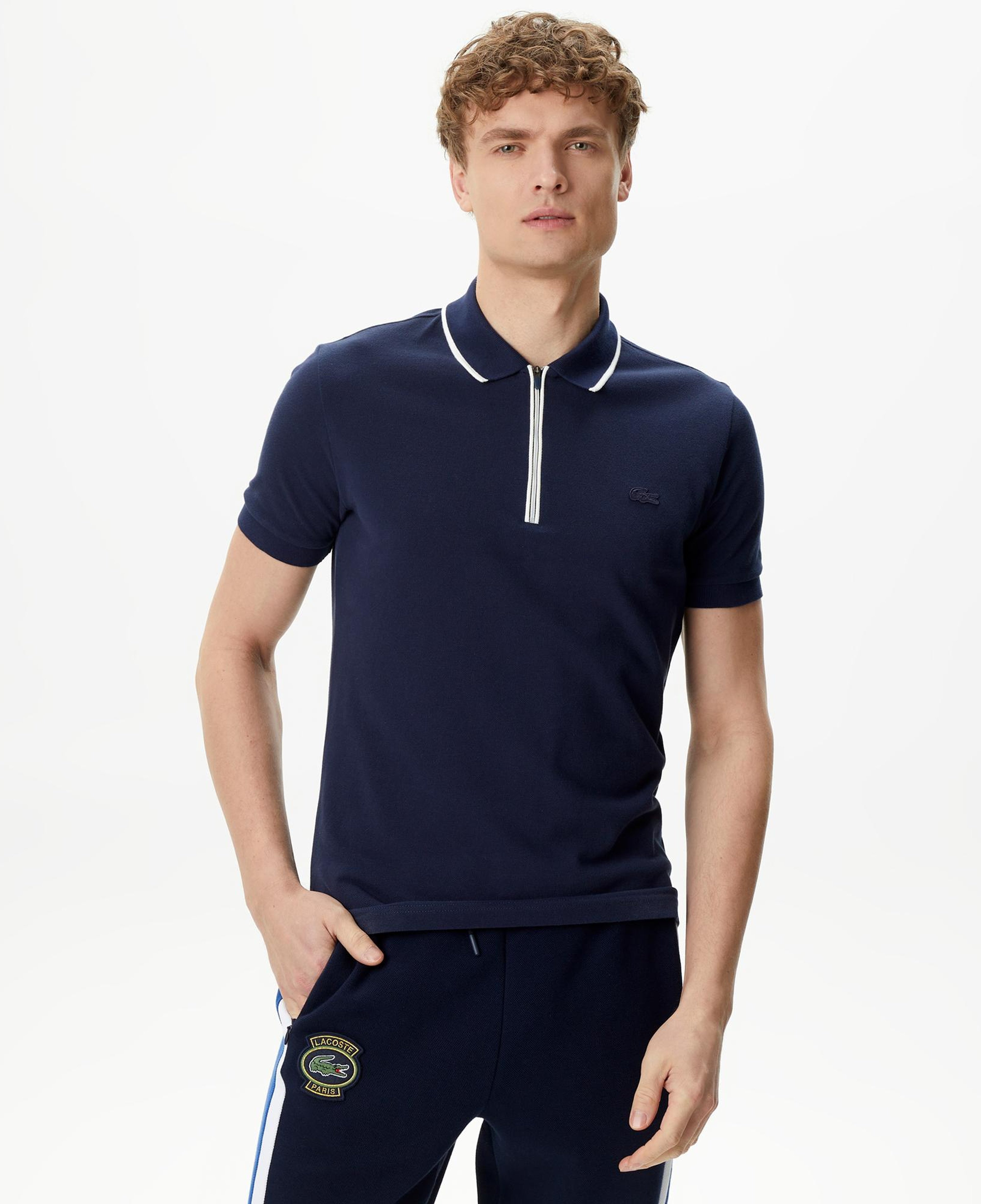 Erkek Slim Fit Lacivert Polo