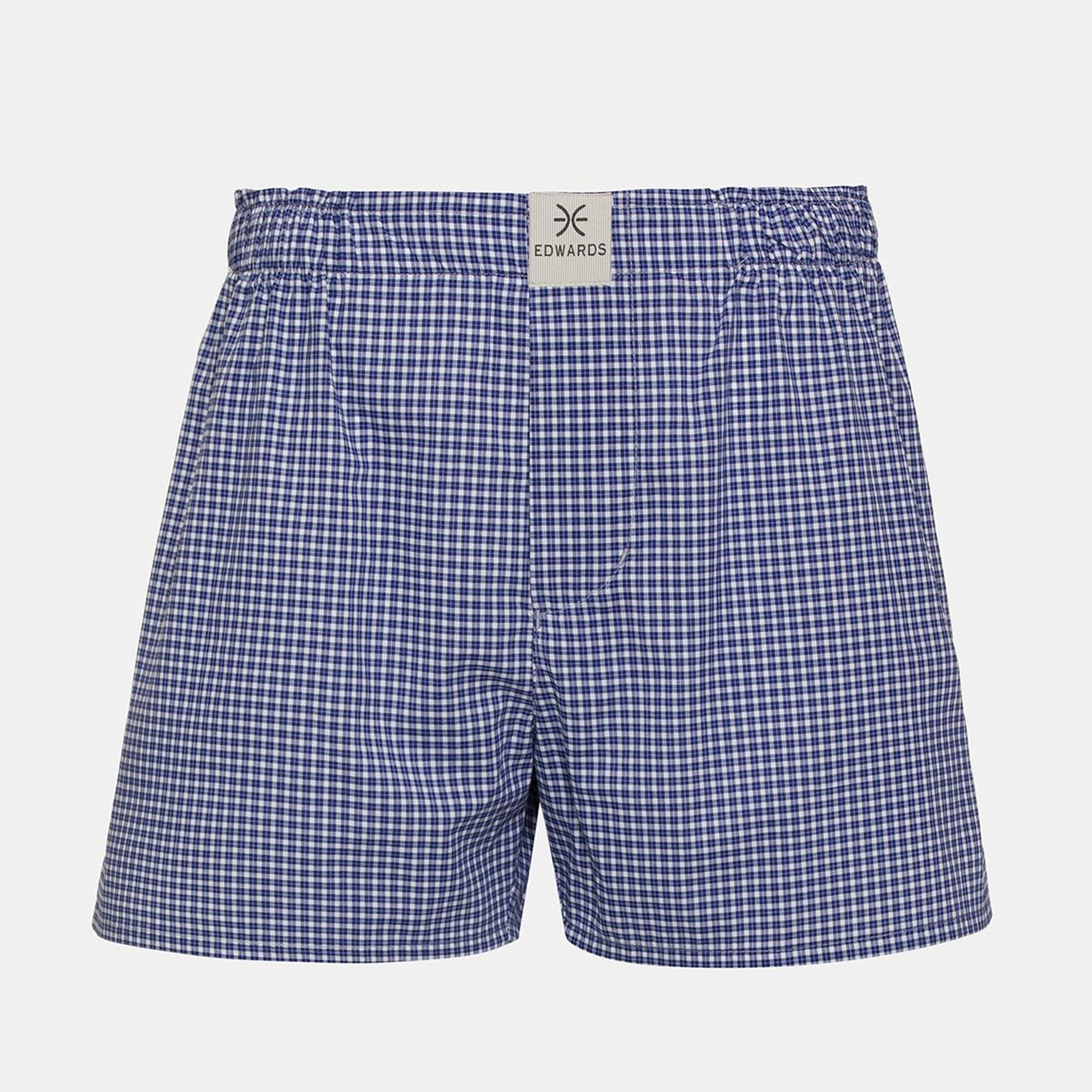 Erkek Lacivert Desenli Dokuma Boxer