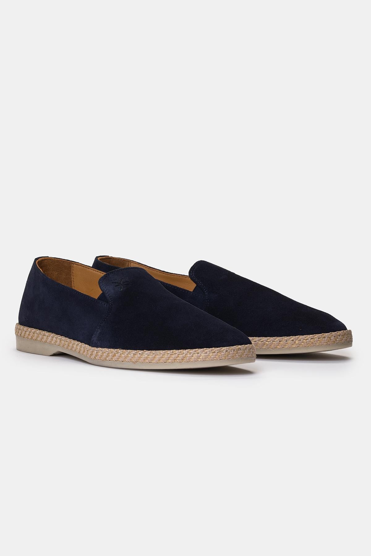 Erkek Lacivert Süet Espadril