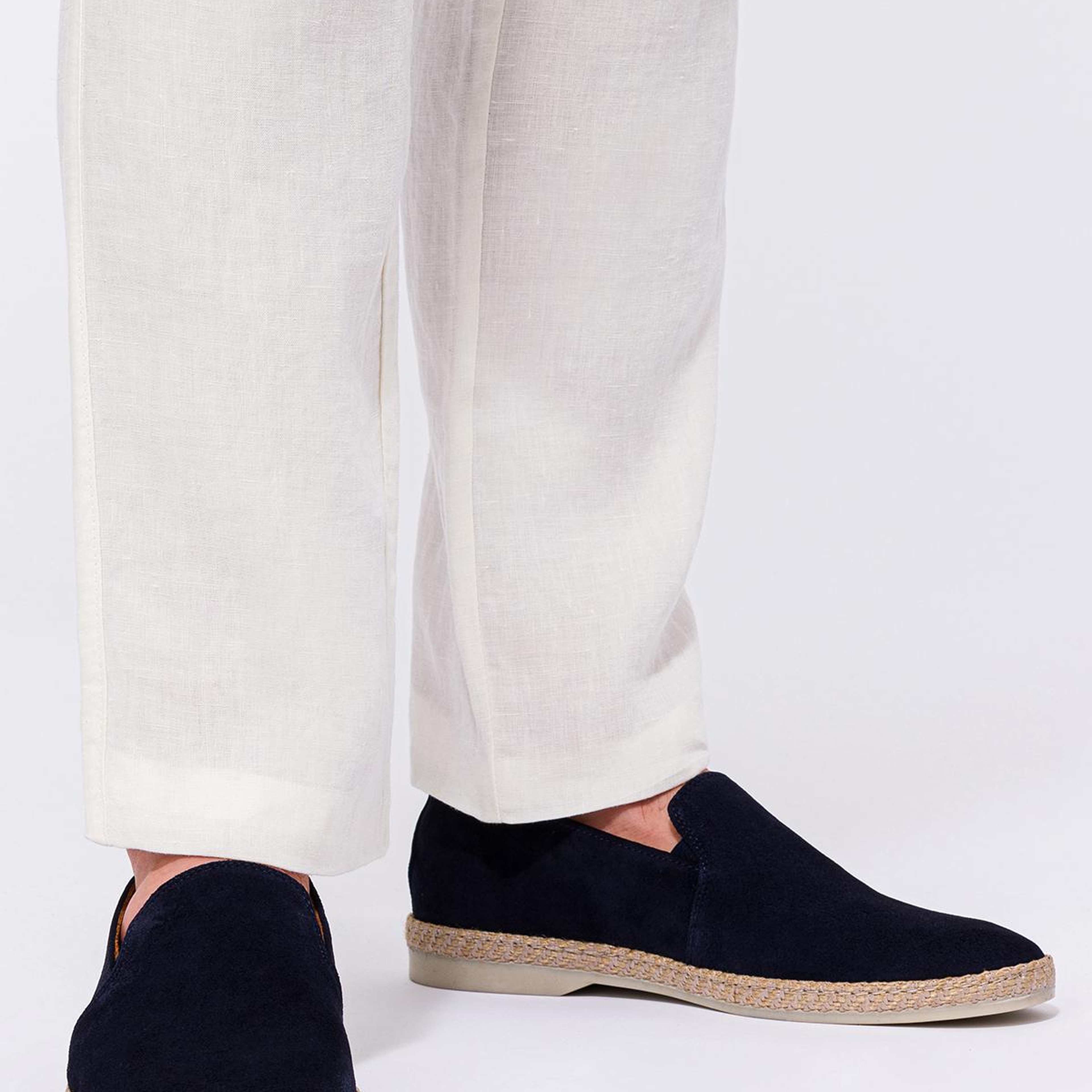 Erkek Lacivert Süet Espadril