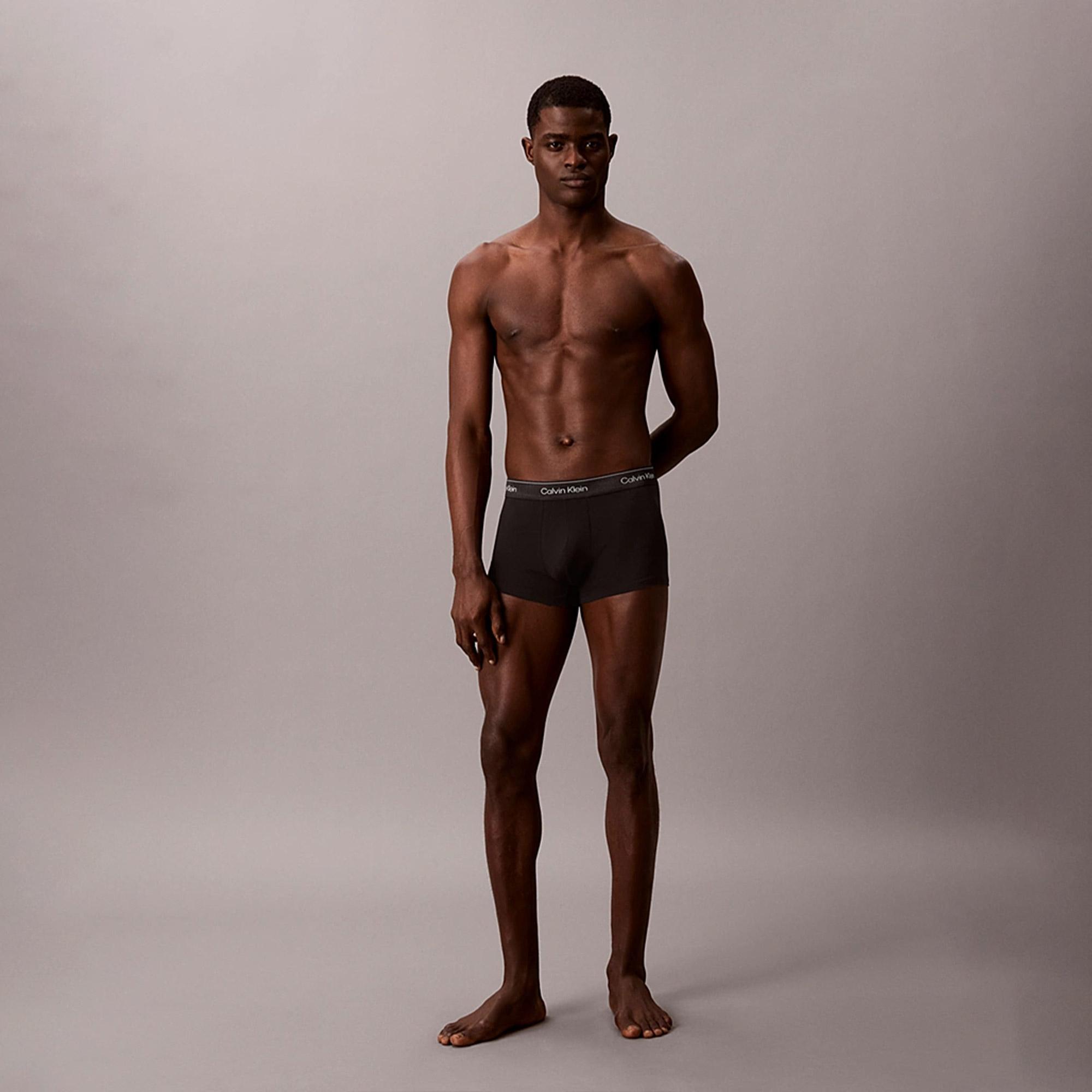 Calvin Klein Icon Cotton Stretch Erkek Siyah 3'lü Boxer Seti