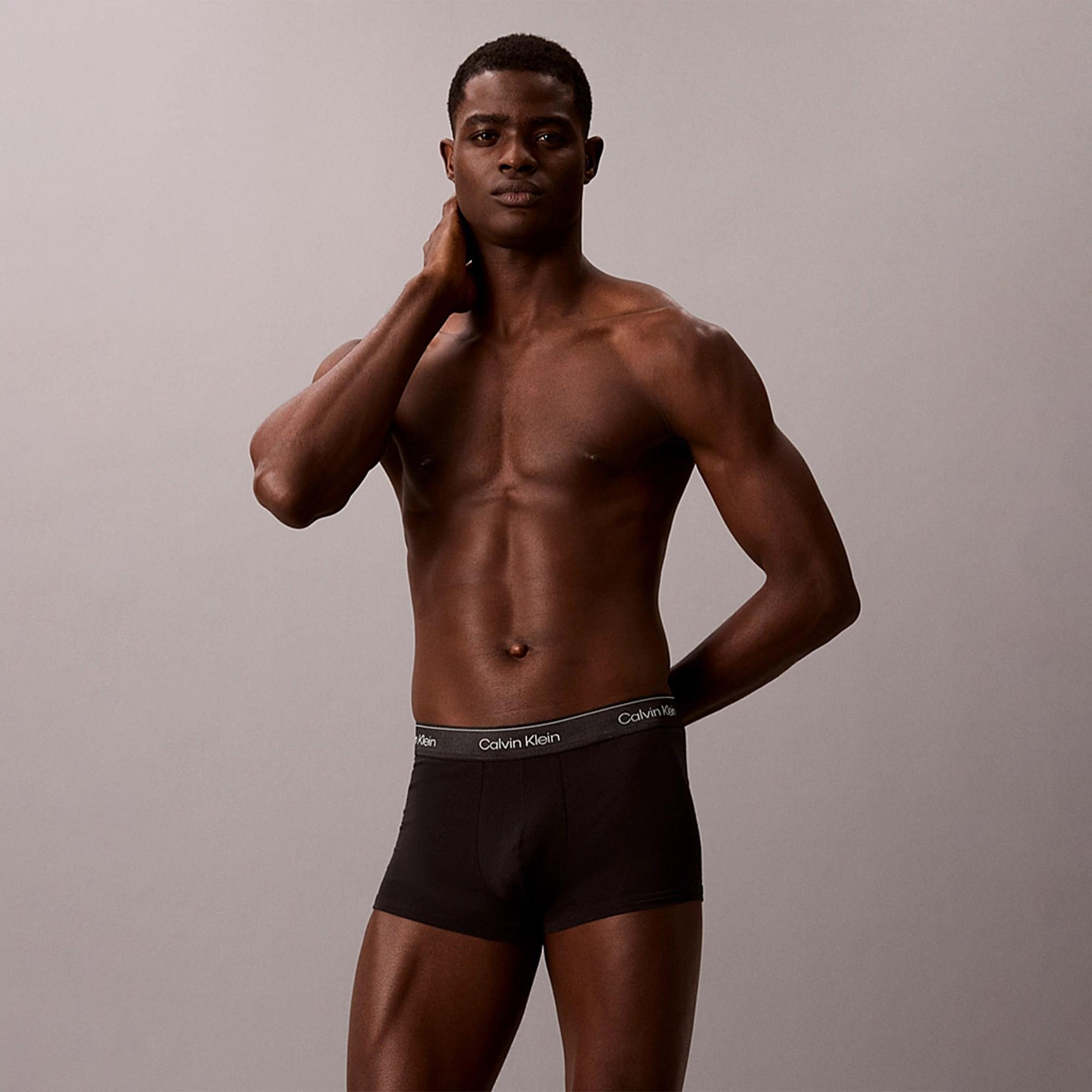 Calvin Klein Icon Cotton Stretch Erkek Siyah 3'lü Boxer Seti