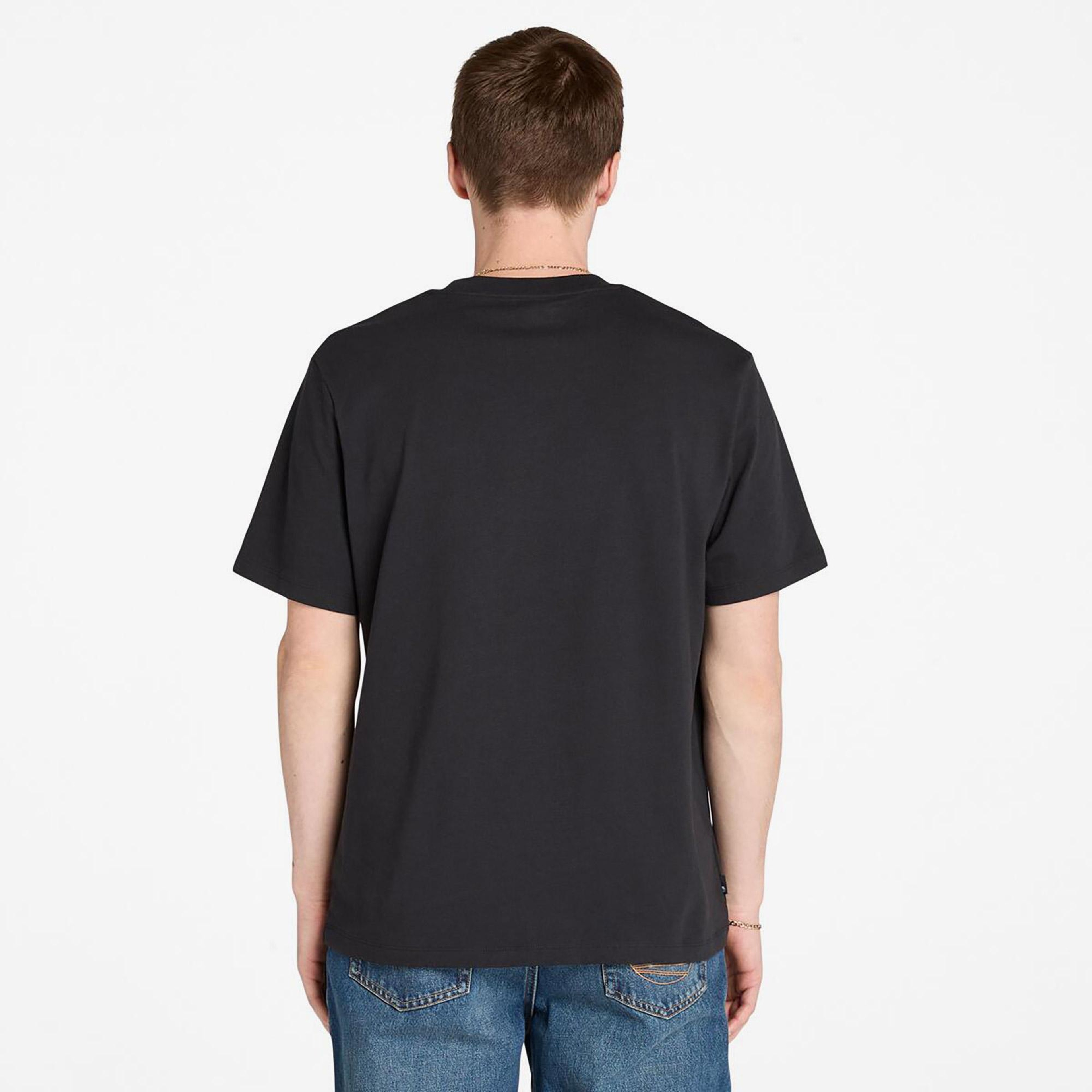 Timberland Holiday Front Graphic Erkek Siyah T-Shirt