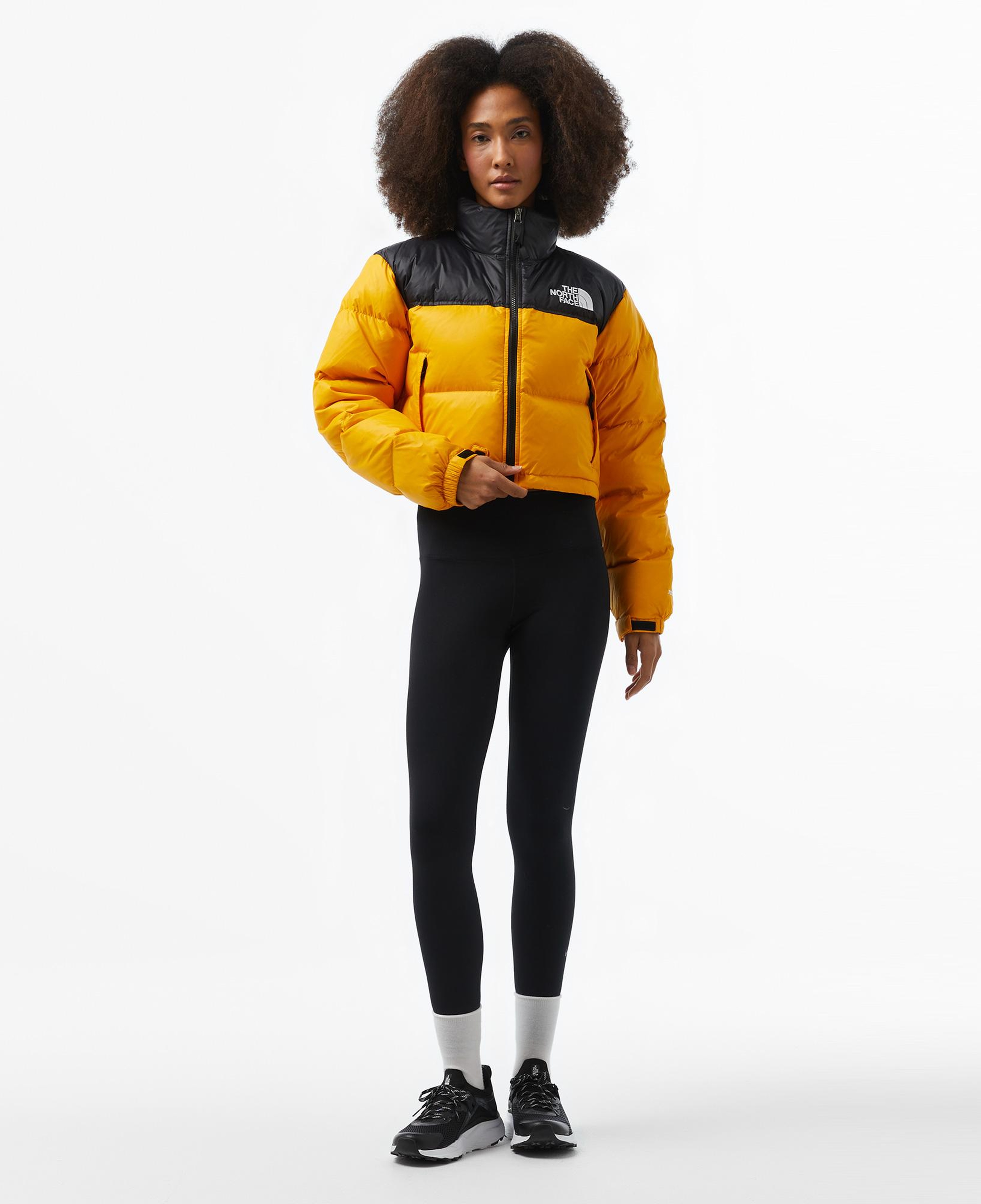 The North Face Nuptse Kadın Kısa Sarı Ceket