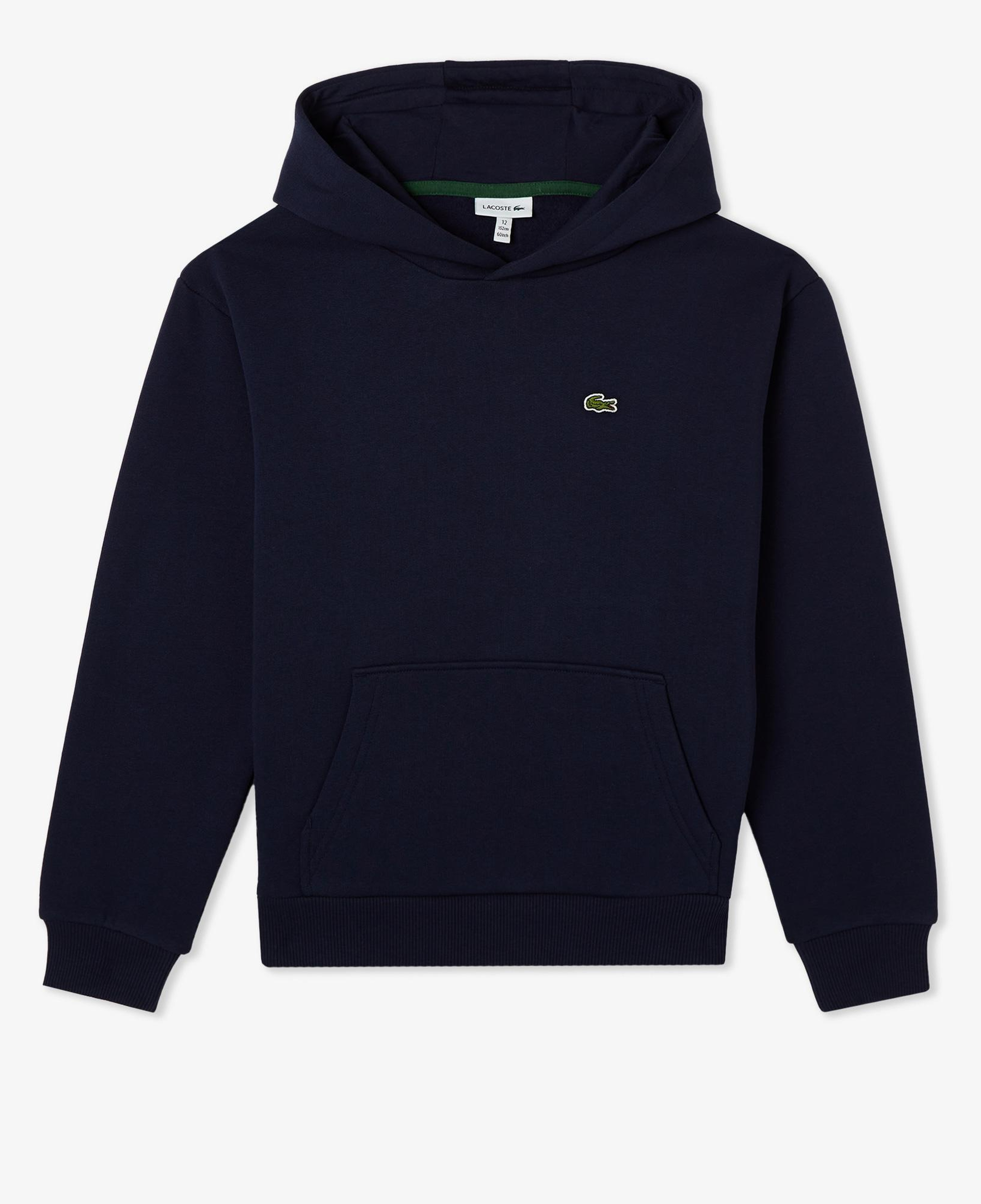 Lacoste Organik Pamuklu Çocuk Lacivert Hoodie
