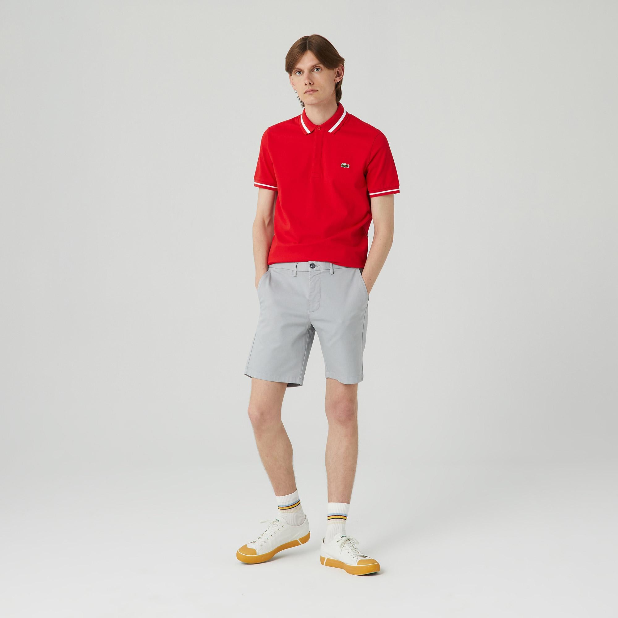 Erkek Regular Fit Gri Bermuda Şort
