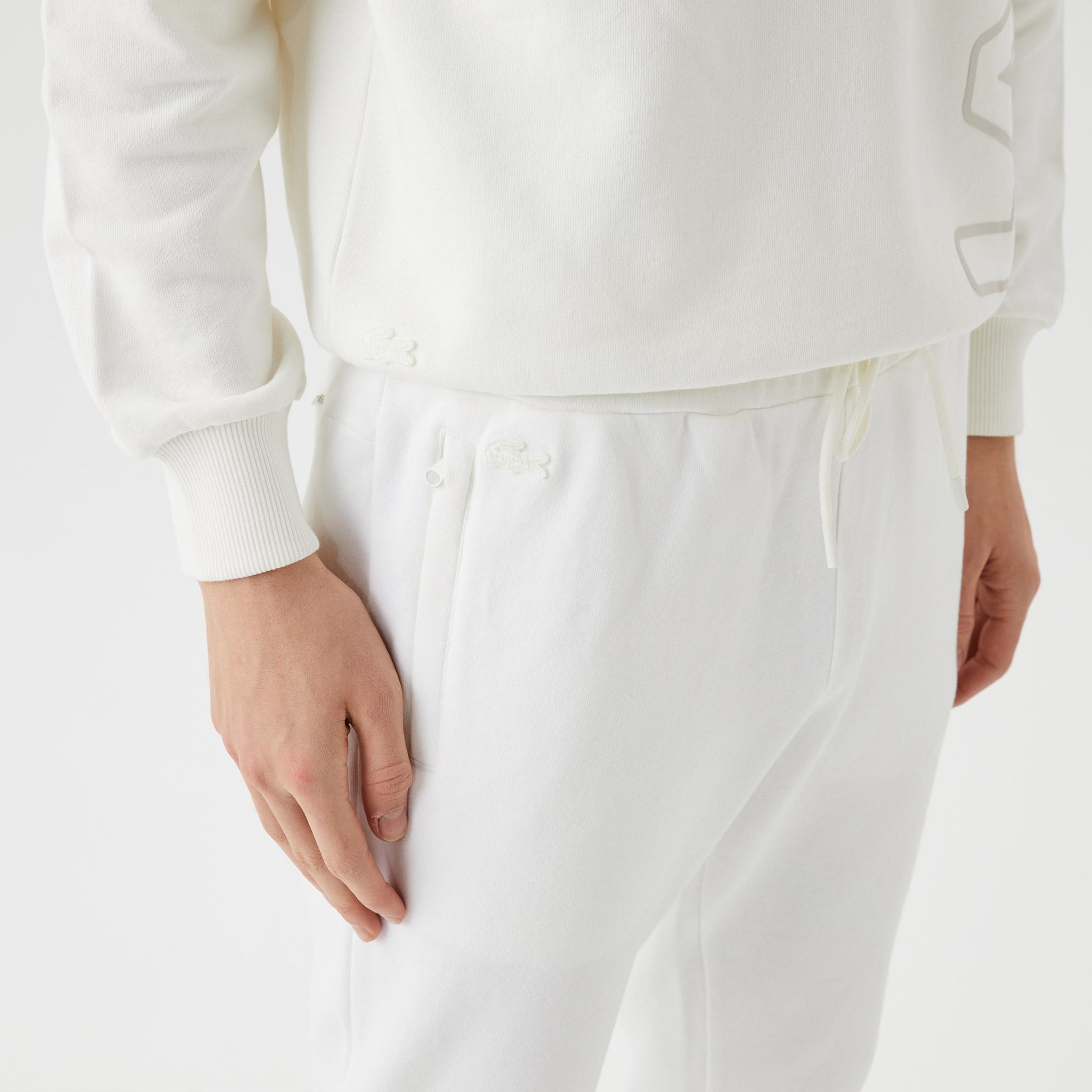 Lacoste Slim Fit Erkek Beyaz Eşofman Altı