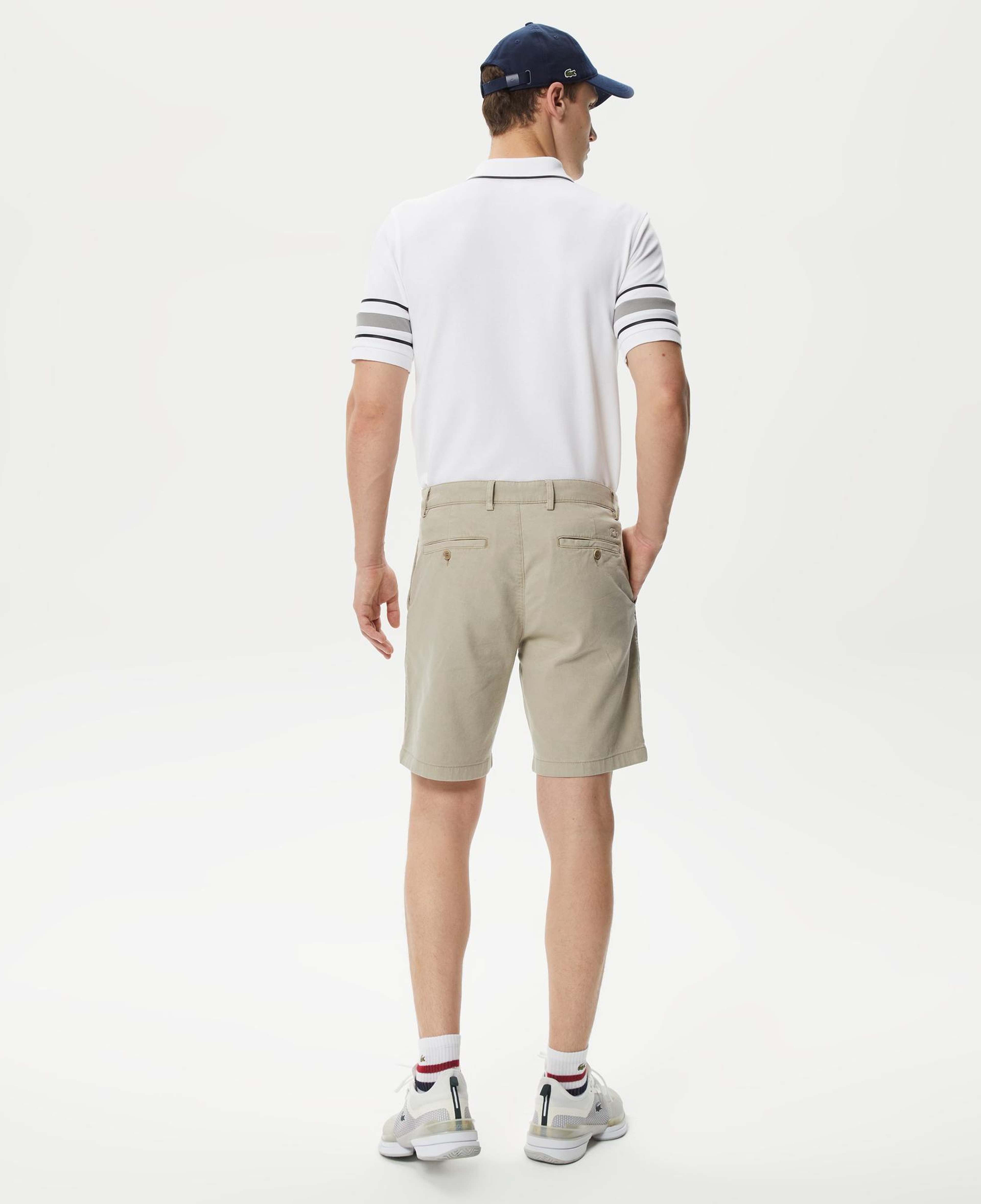 Erkek Slim Fit Kahverengi Bermuda