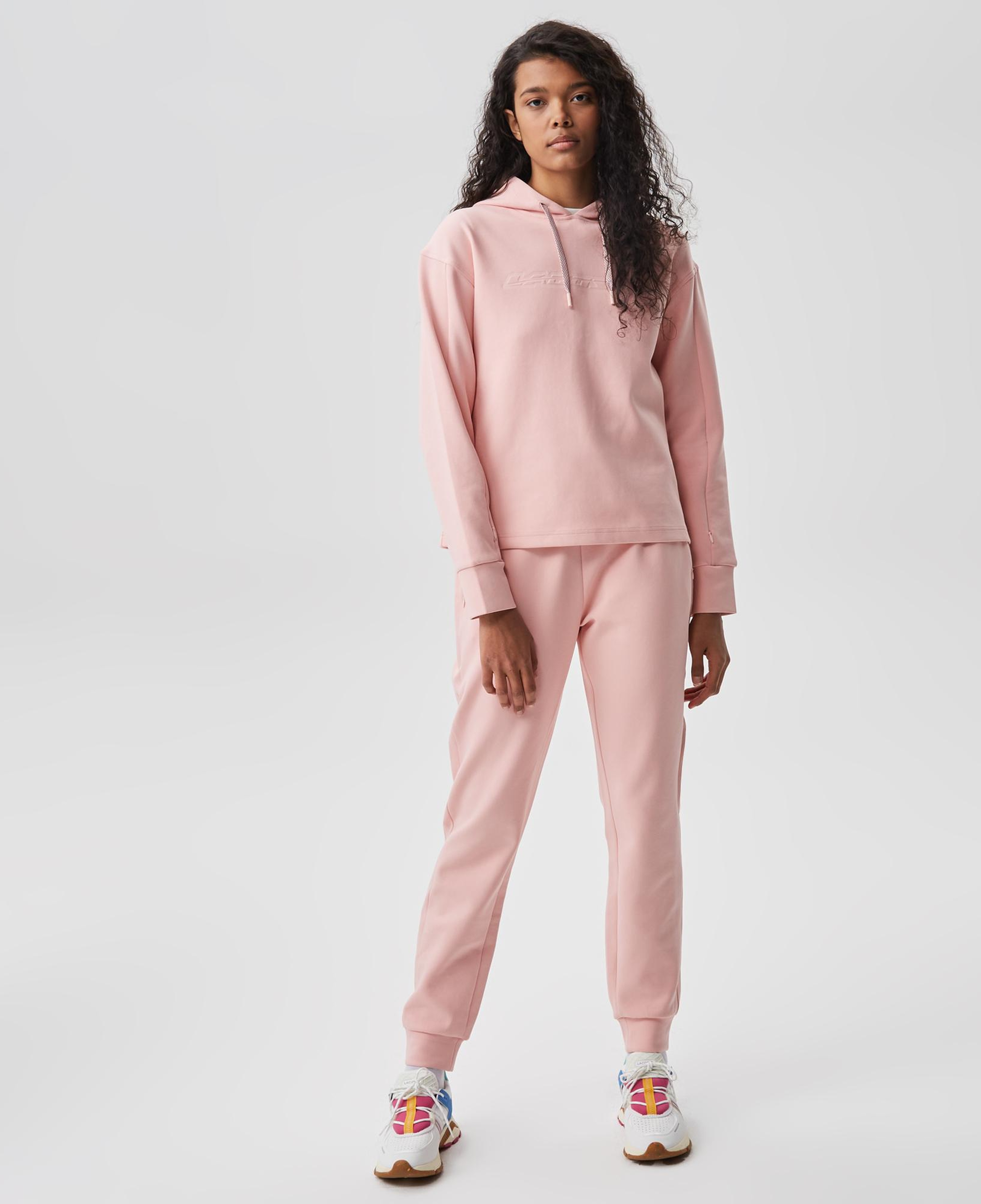 Kadın Slim Fit Baskılı Pembe Eşofman Altı