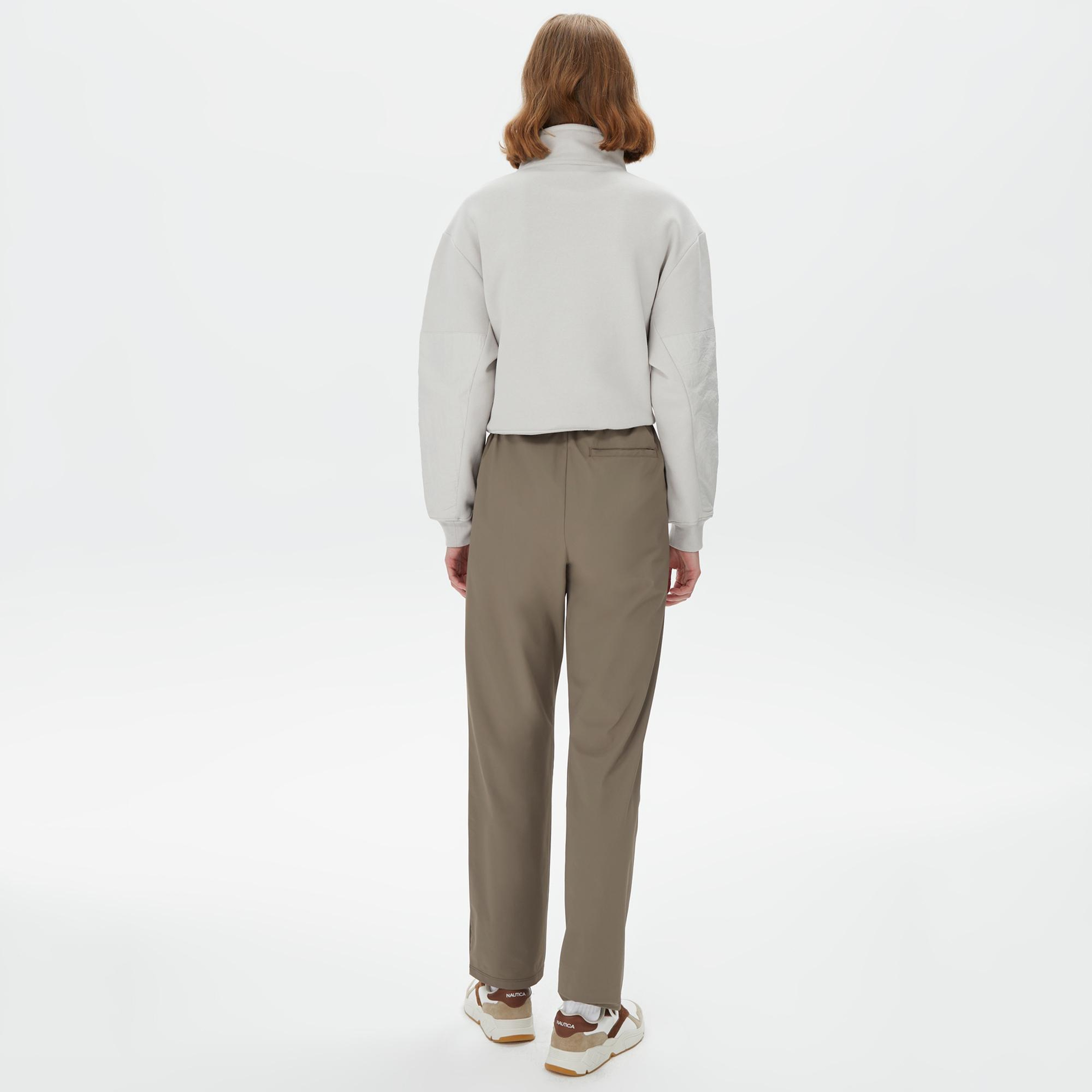 Nautica Kadın Kırık Beyaz Relaxed Fit Pantolon