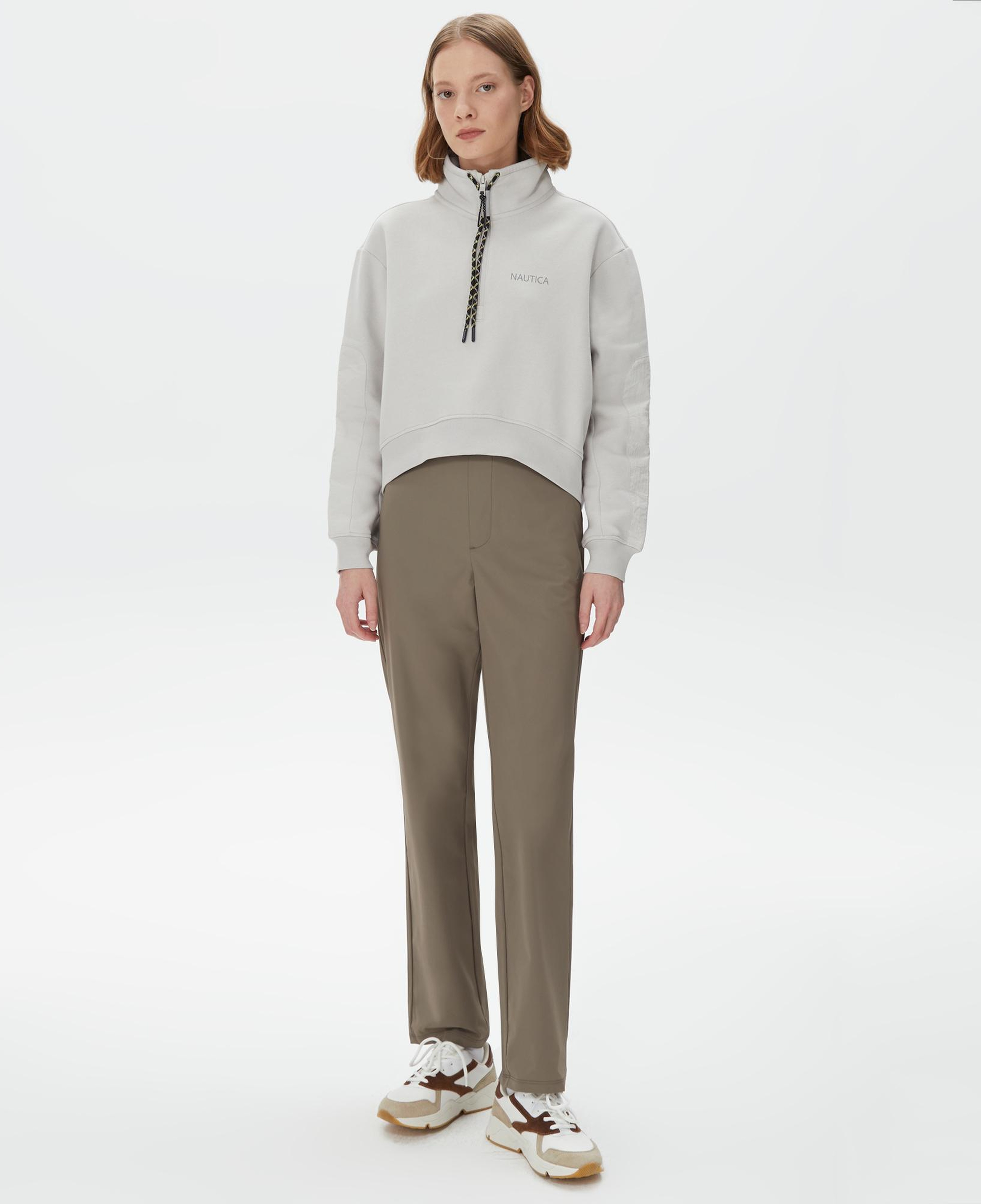 Nautica Kadın Kırık Beyaz Relaxed Fit Pantolon