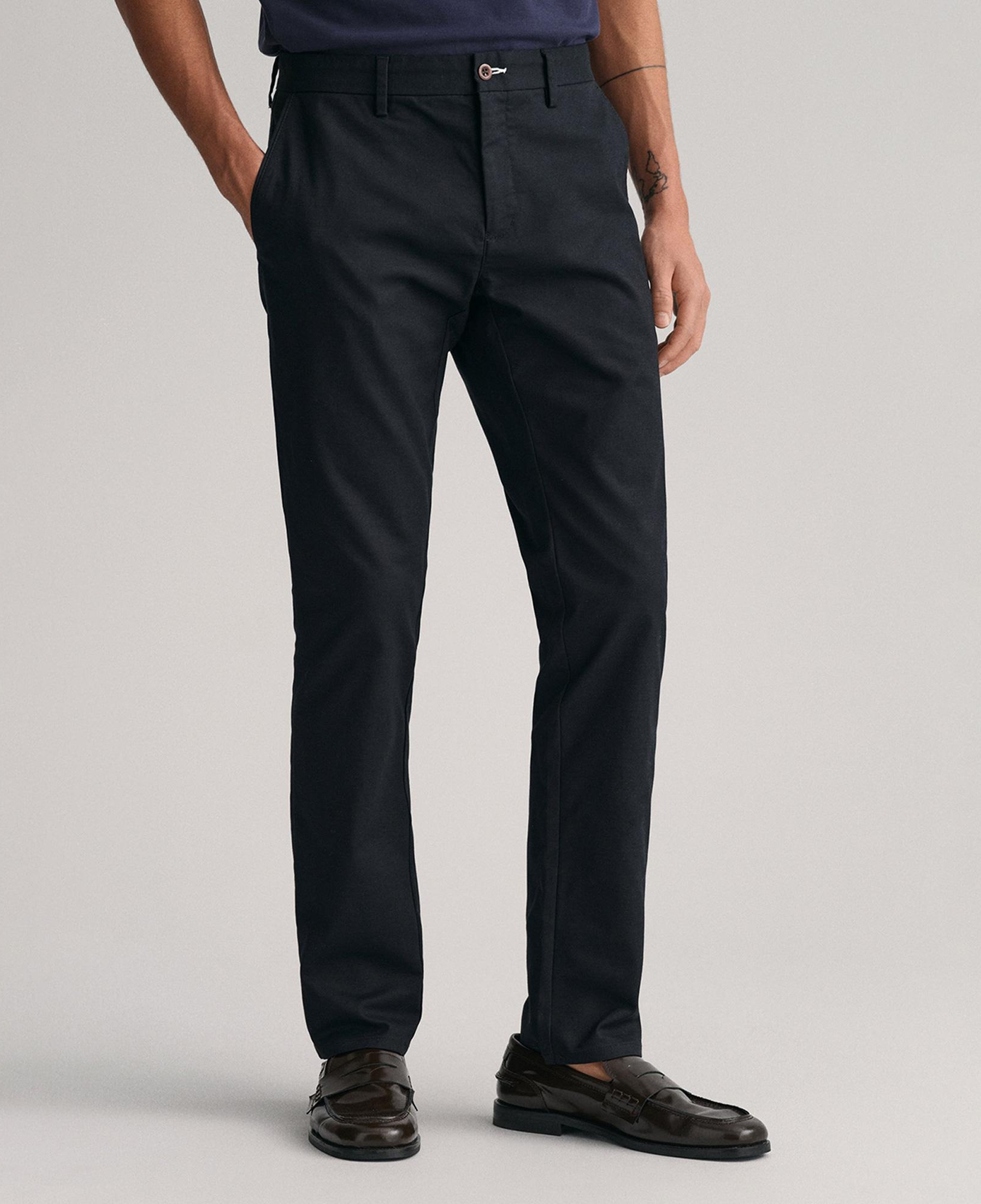 Gant Erkek Siyah Slim Fit Chino Pantolon