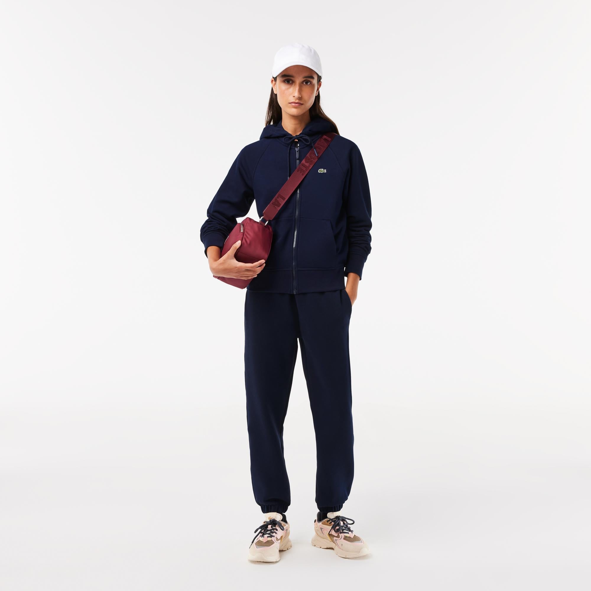 Kadın Regular Fit Kapüşonlu Lacivert Sweatshirt