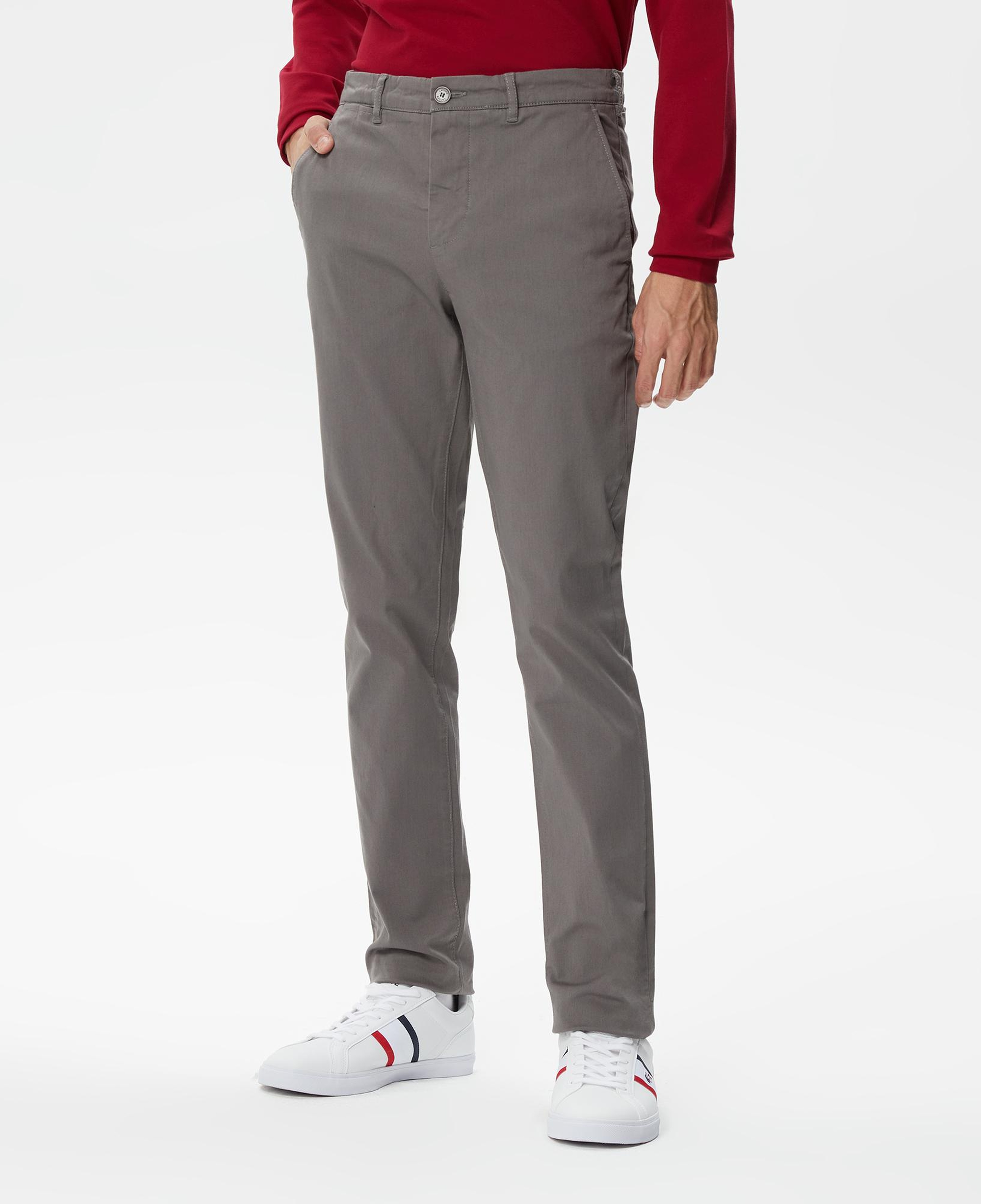 Lacoste Slim Fit Stretch Erkek Kahverengi Pantolon