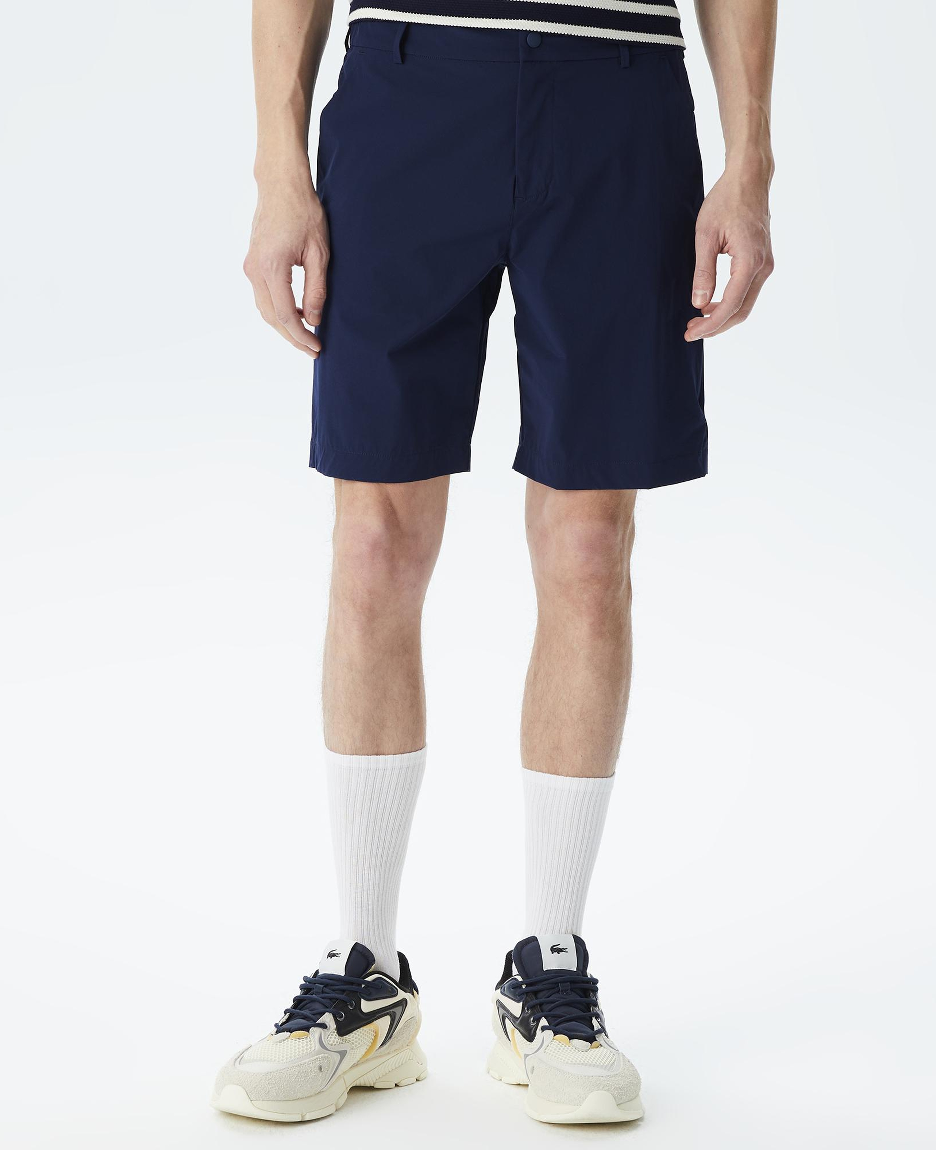 Erkek Slim Fit Lacivert Bermuda