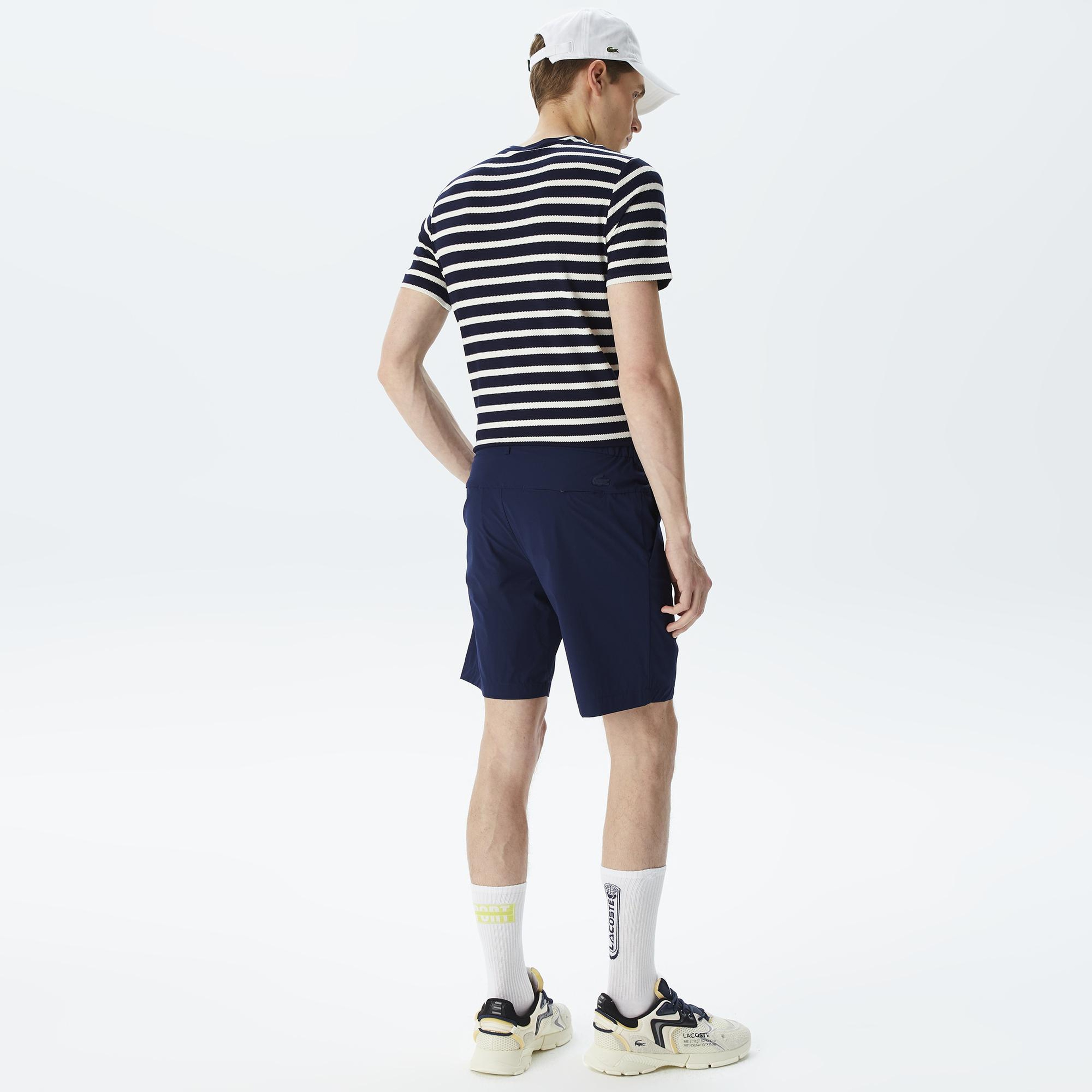 Erkek Slim Fit Lacivert Bermuda