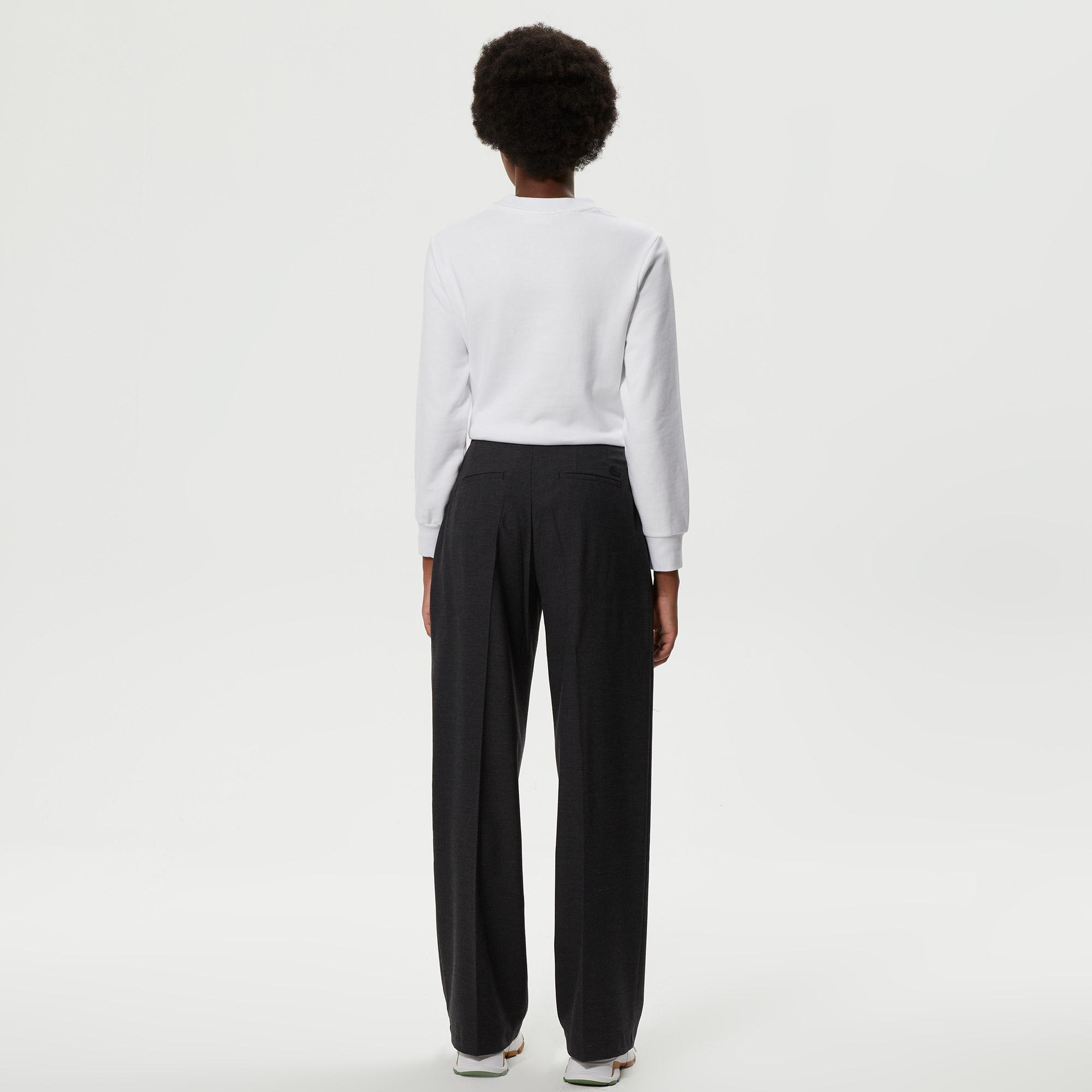Kadın Straight Fit Gri Pantolon