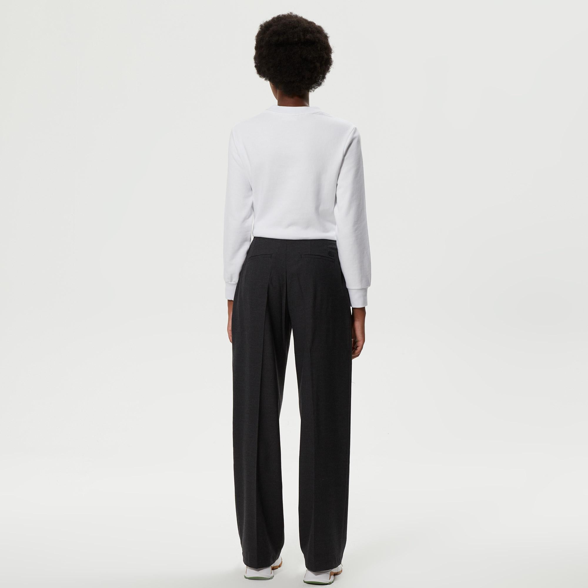 Kadın Straight Fit Gri Pantolon