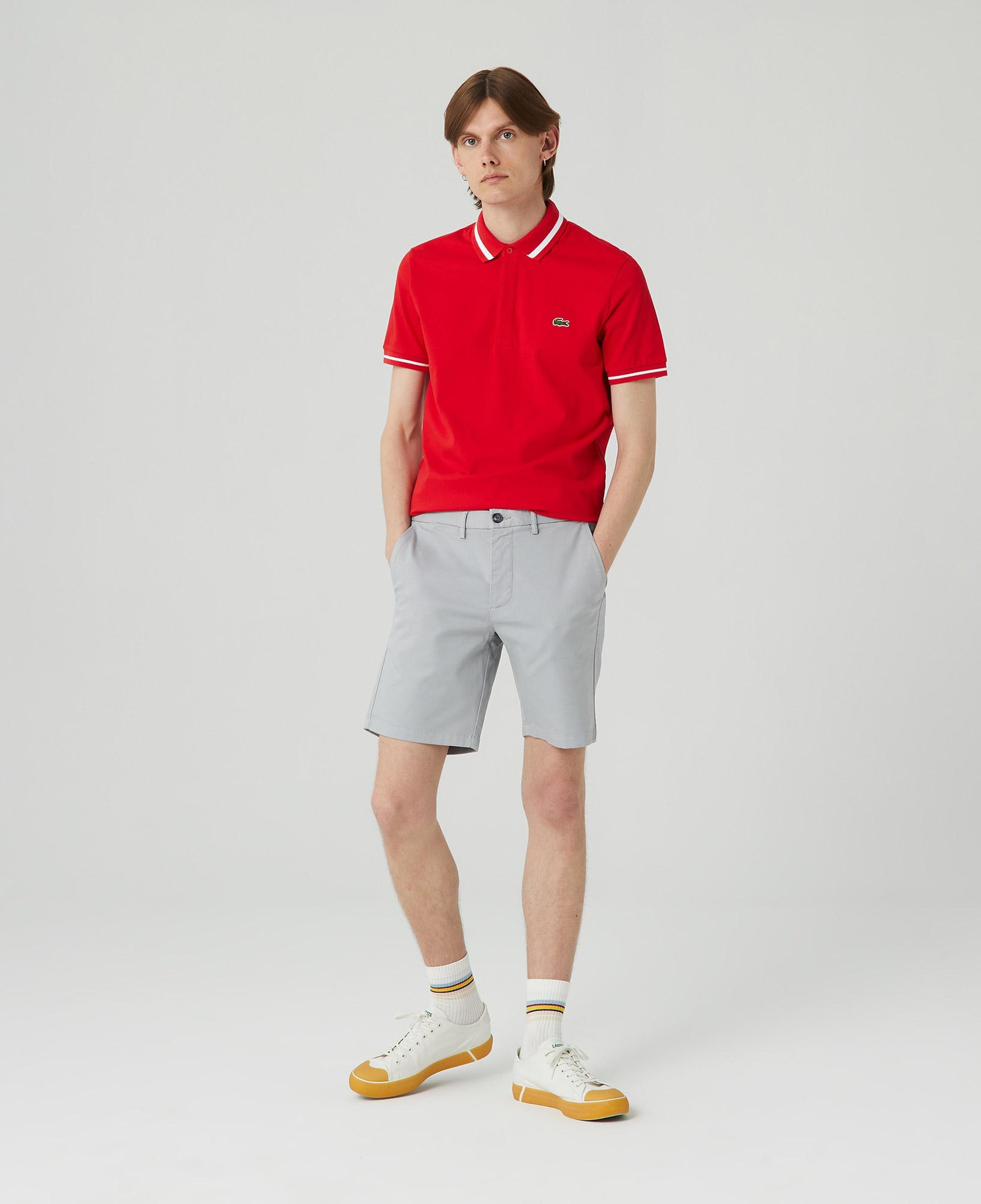 Erkek Regular Fit Gri Bermuda Şort