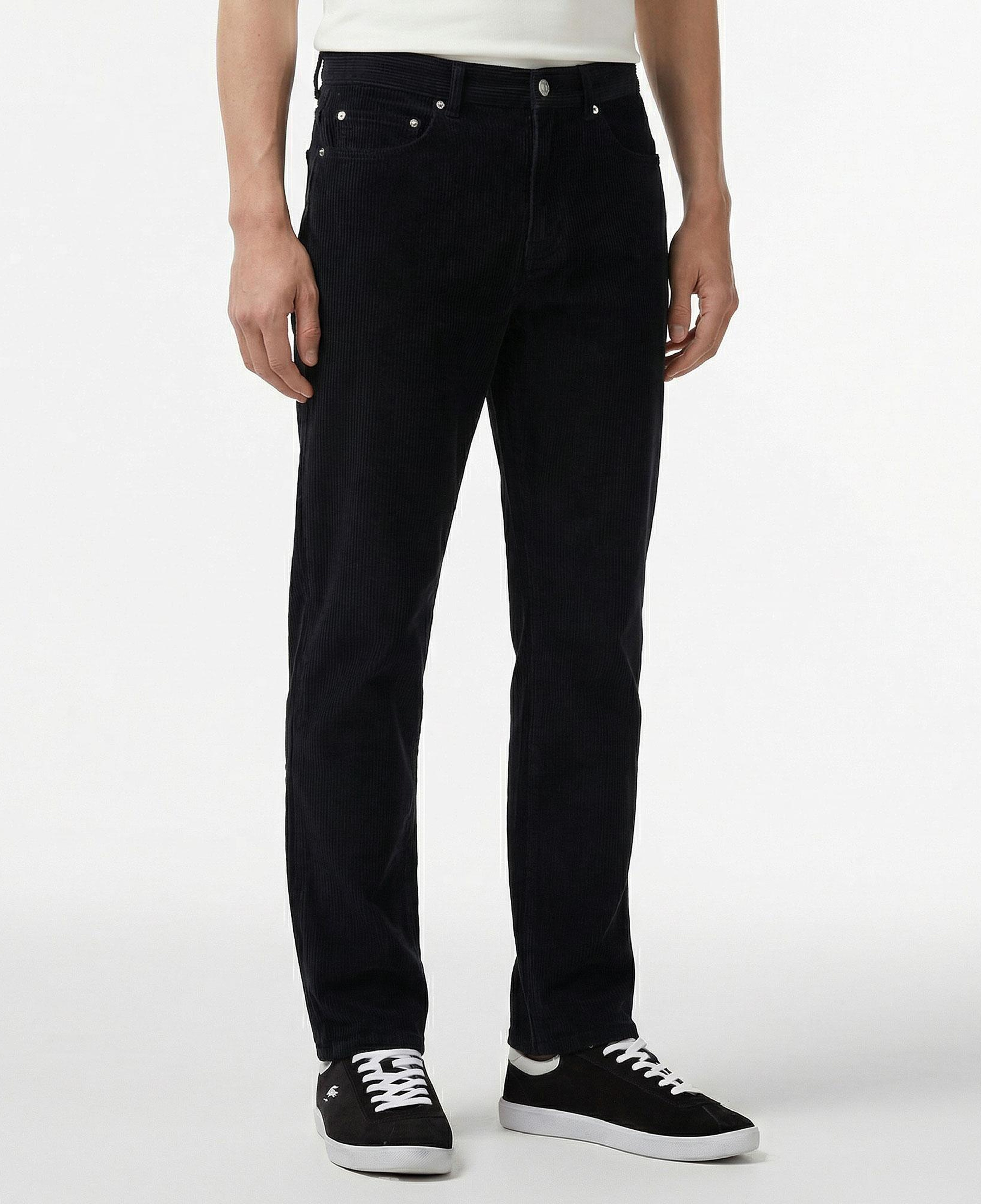 Erkek Straight Fit Casual Siyah Pantolon