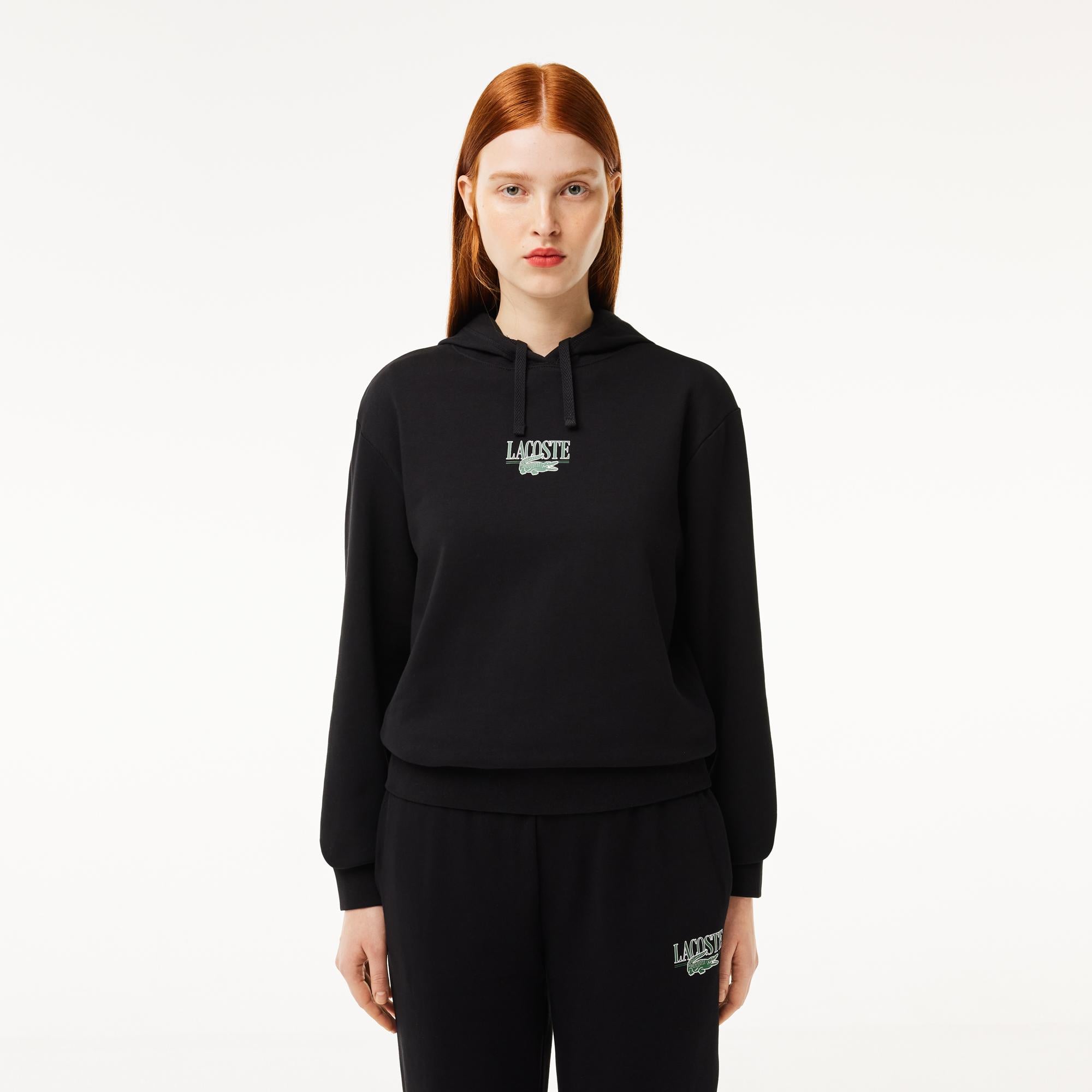 Lacoste Classic Kadın Siyah Hoodie