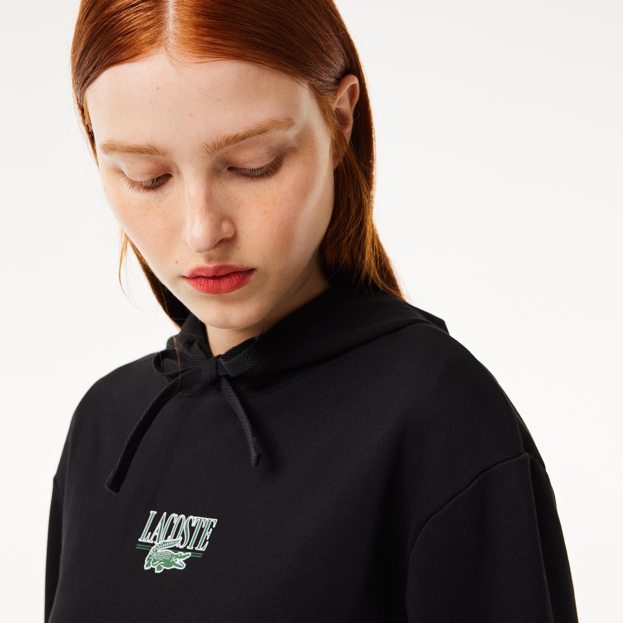 Lacoste Classic Kadın Siyah Hoodie