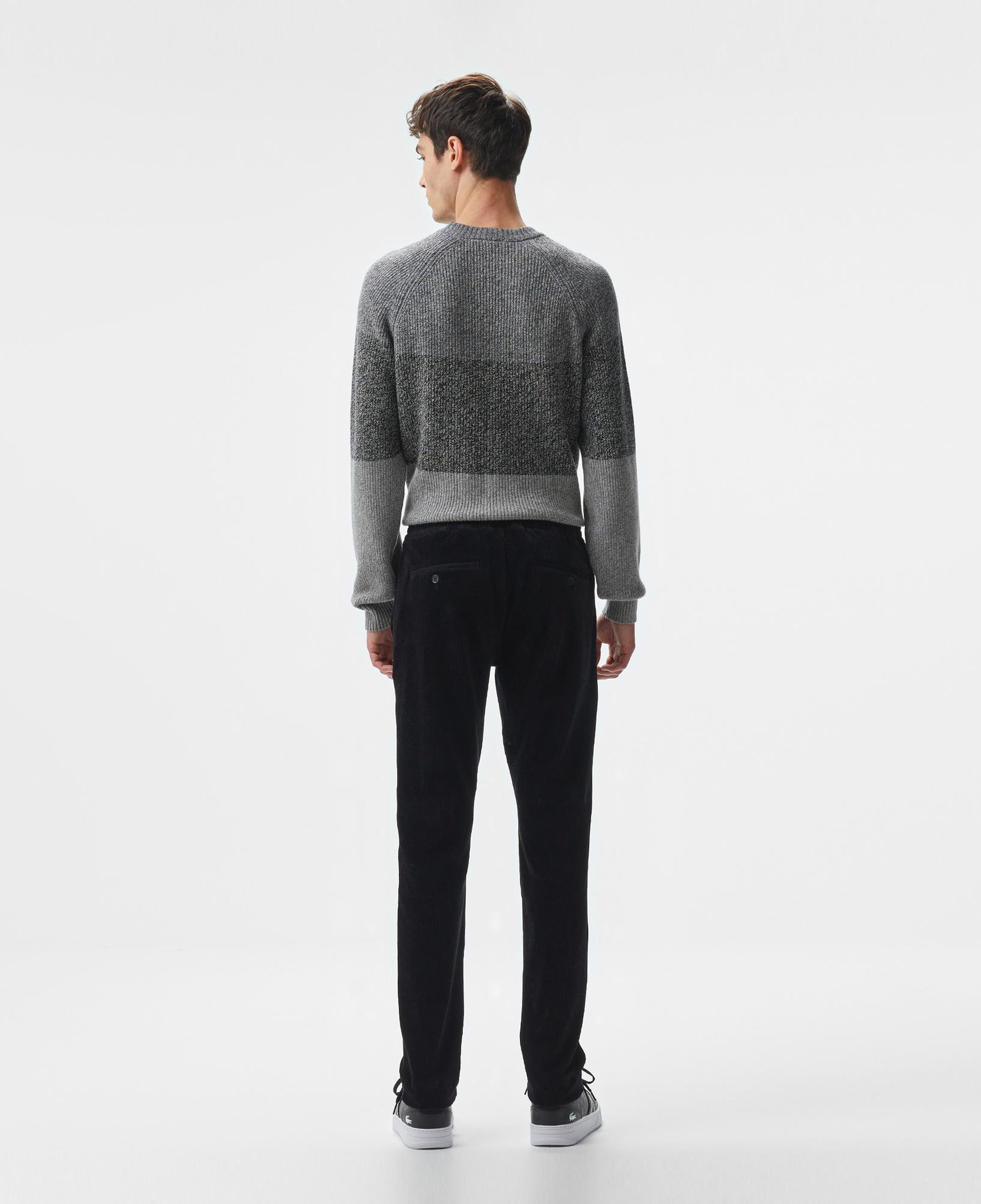 Erkek Tapered Fit Chino Siyah Pantolon