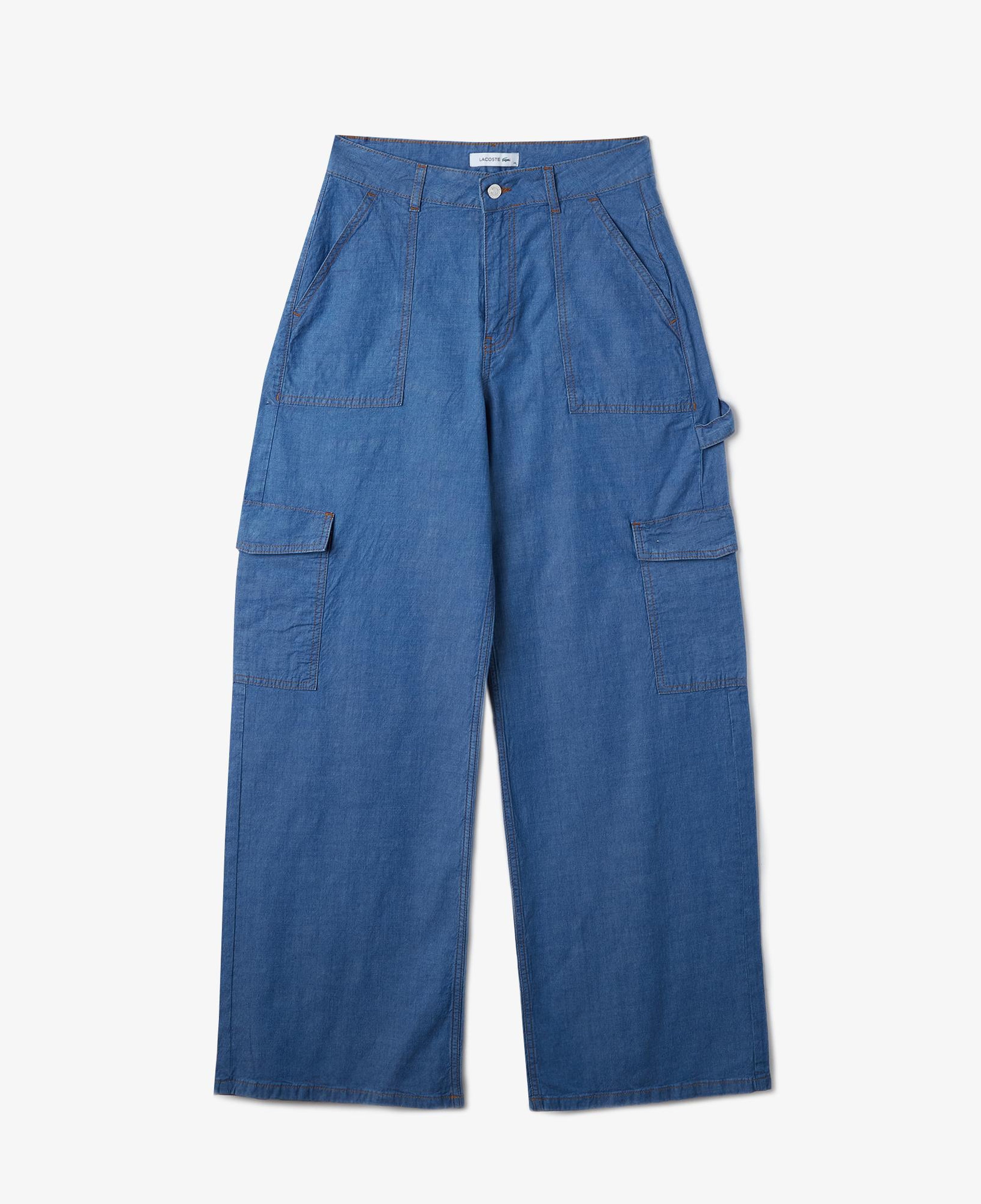 Kadın Loose Fit Mavi Jean Pantolon