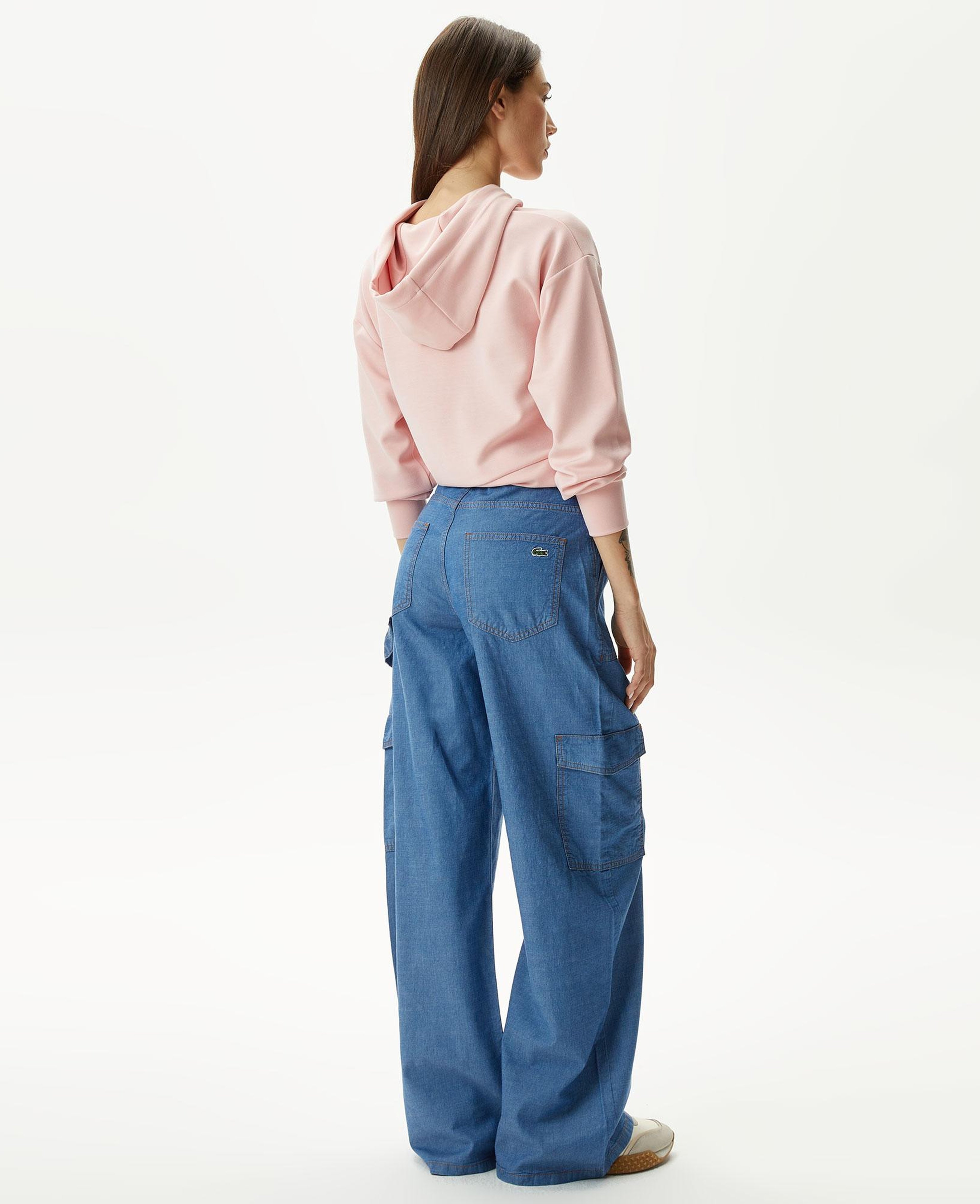 Kadın Loose Fit Mavi Jean Pantolon