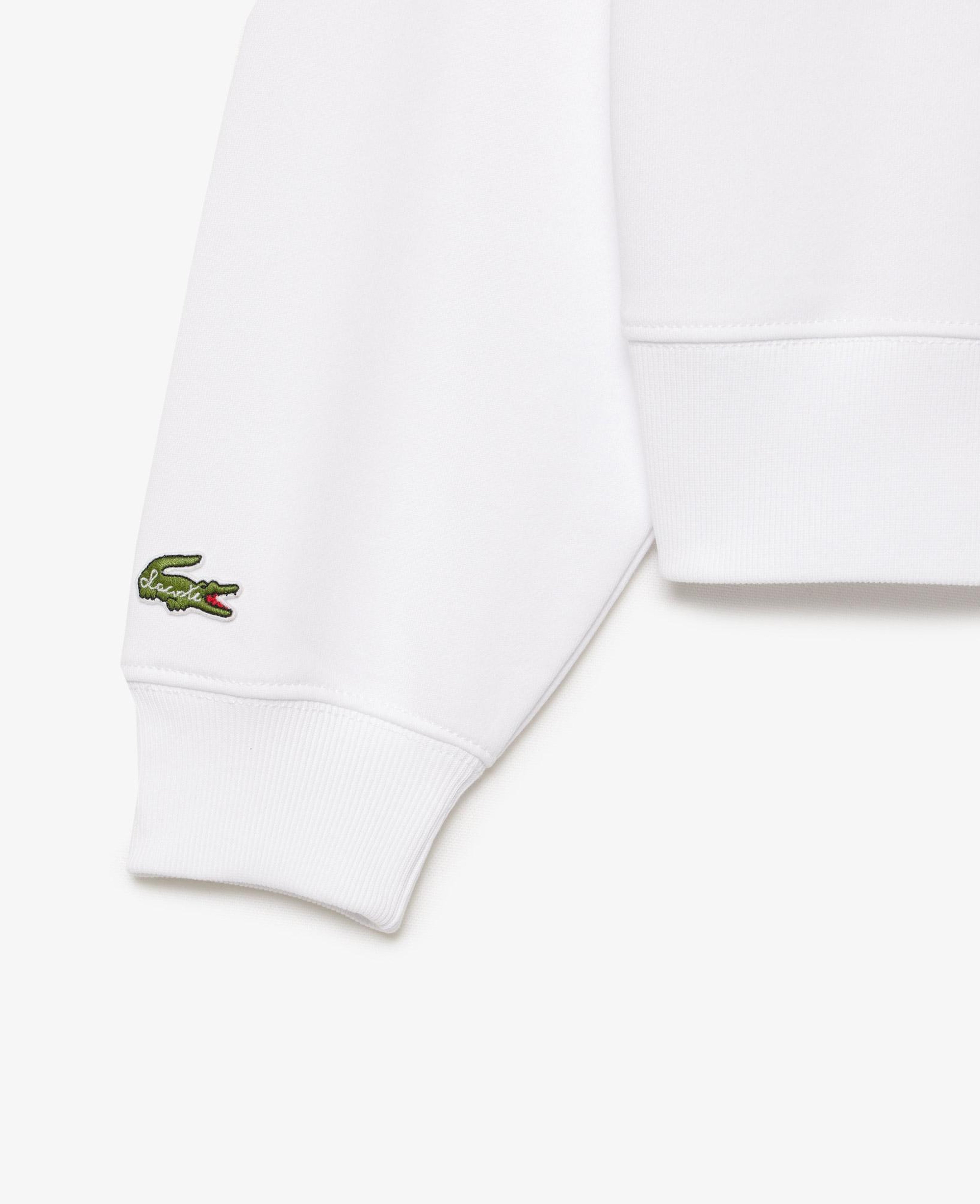 Kadın Kapüşonlu Baskılı Beyaz Sweatshirt
