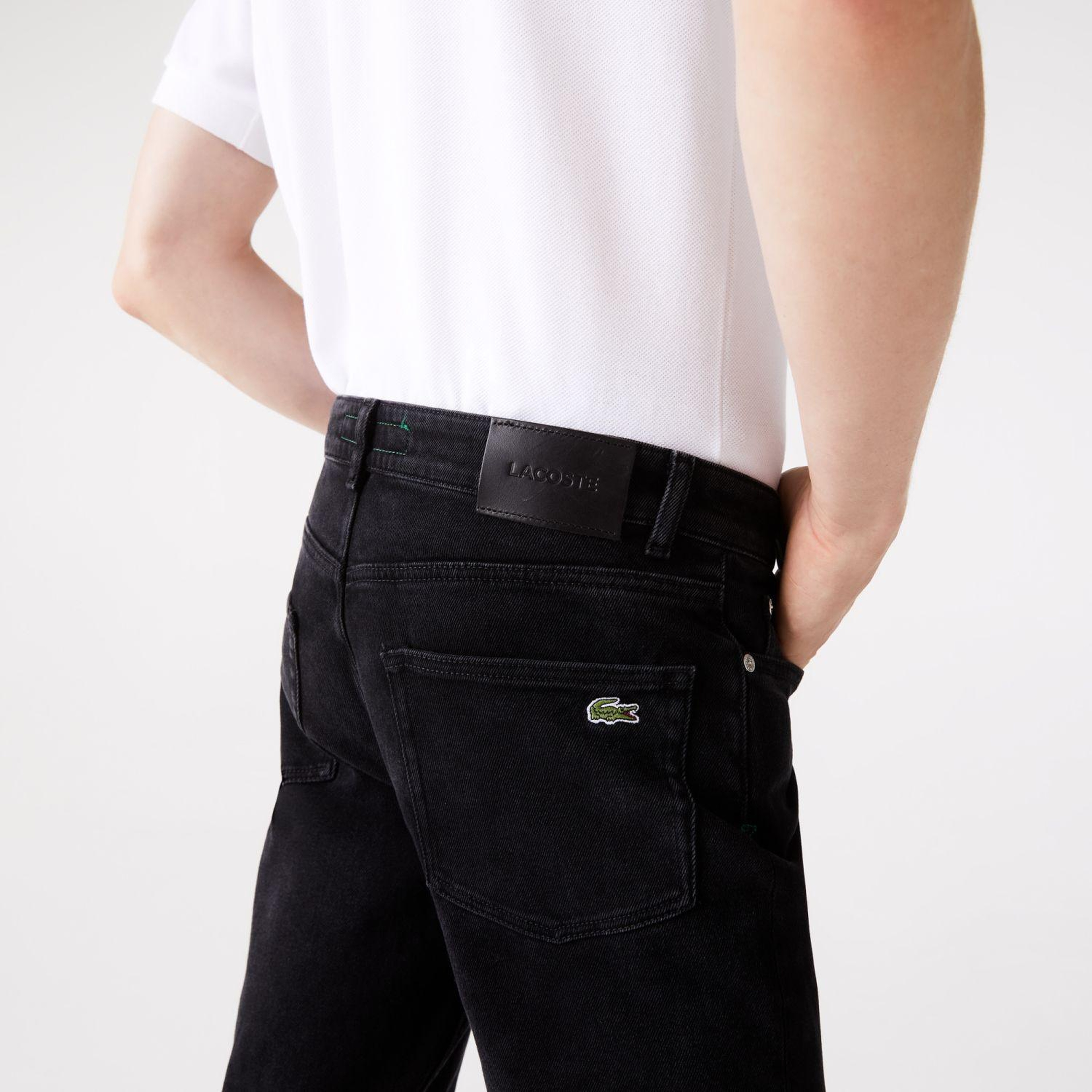 Erkek Slim Fit Siyah Jean Pantolon