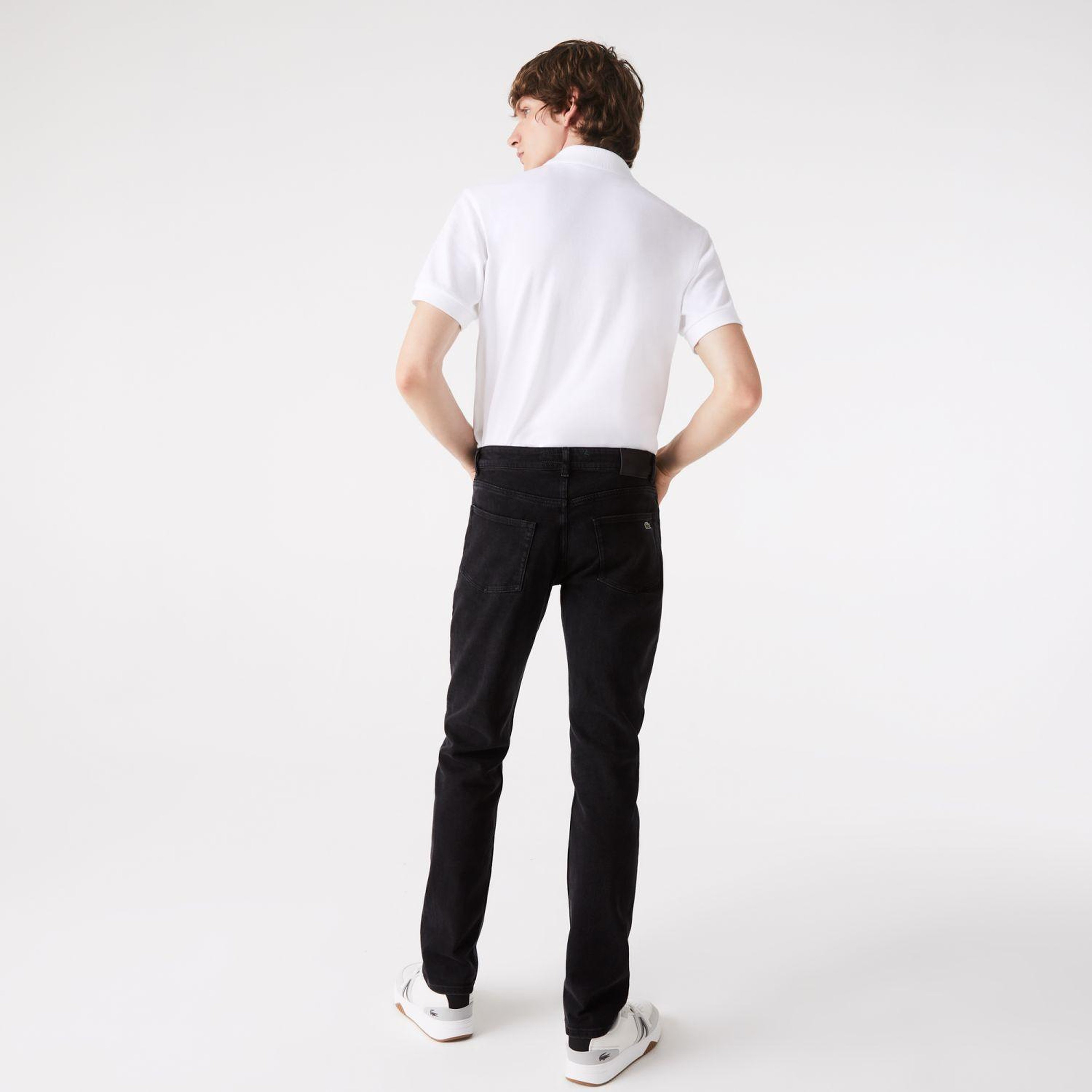Erkek Slim Fit Siyah Jean Pantolon