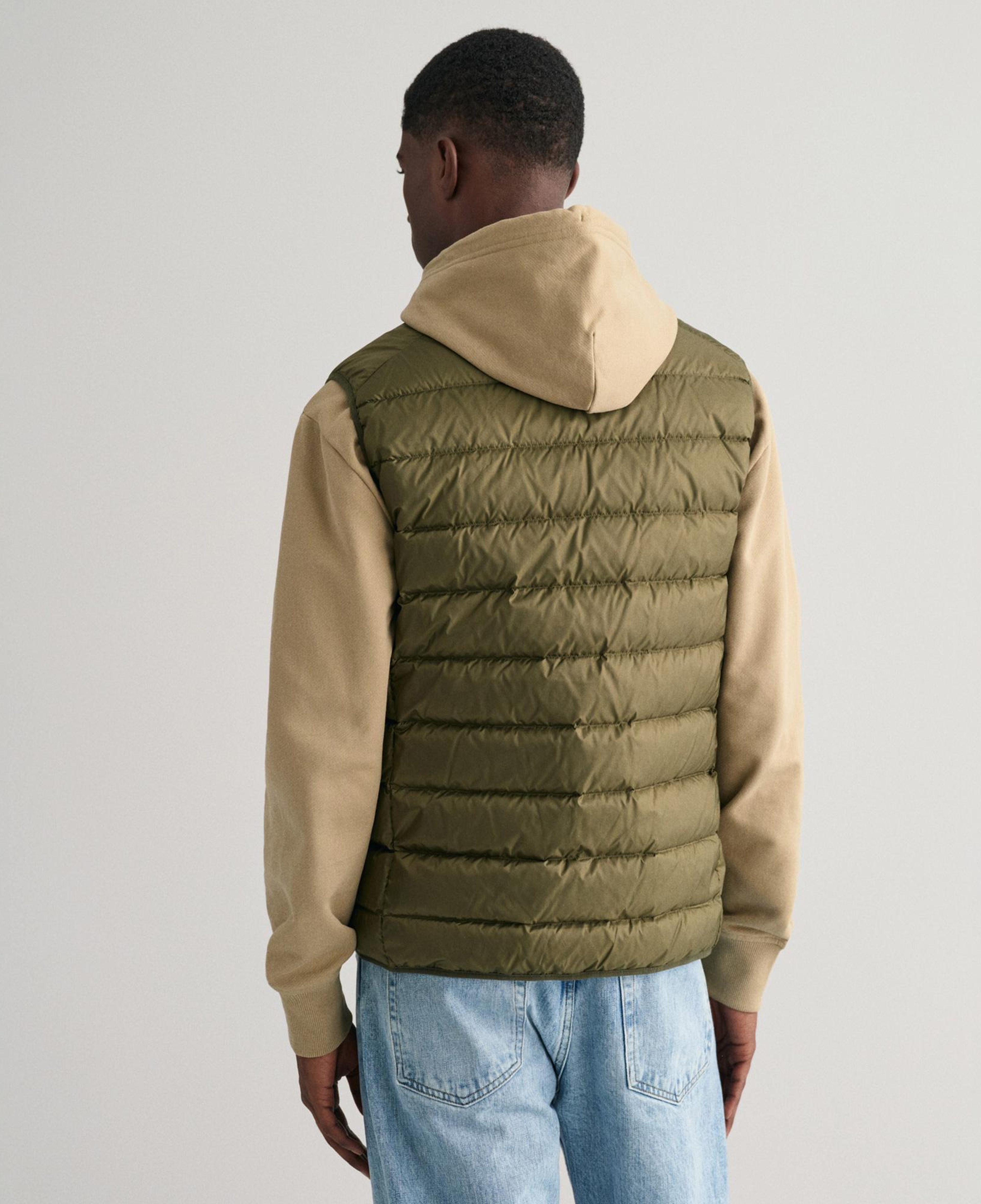 GANT Erkek Yeşil Regular Fit Dik Yaka Kapitone Yelek
