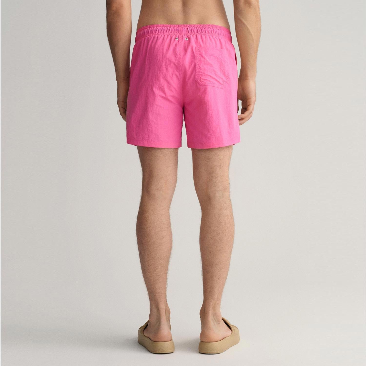 GANT Erkek Pembe Classic Fit Deniz Şortu