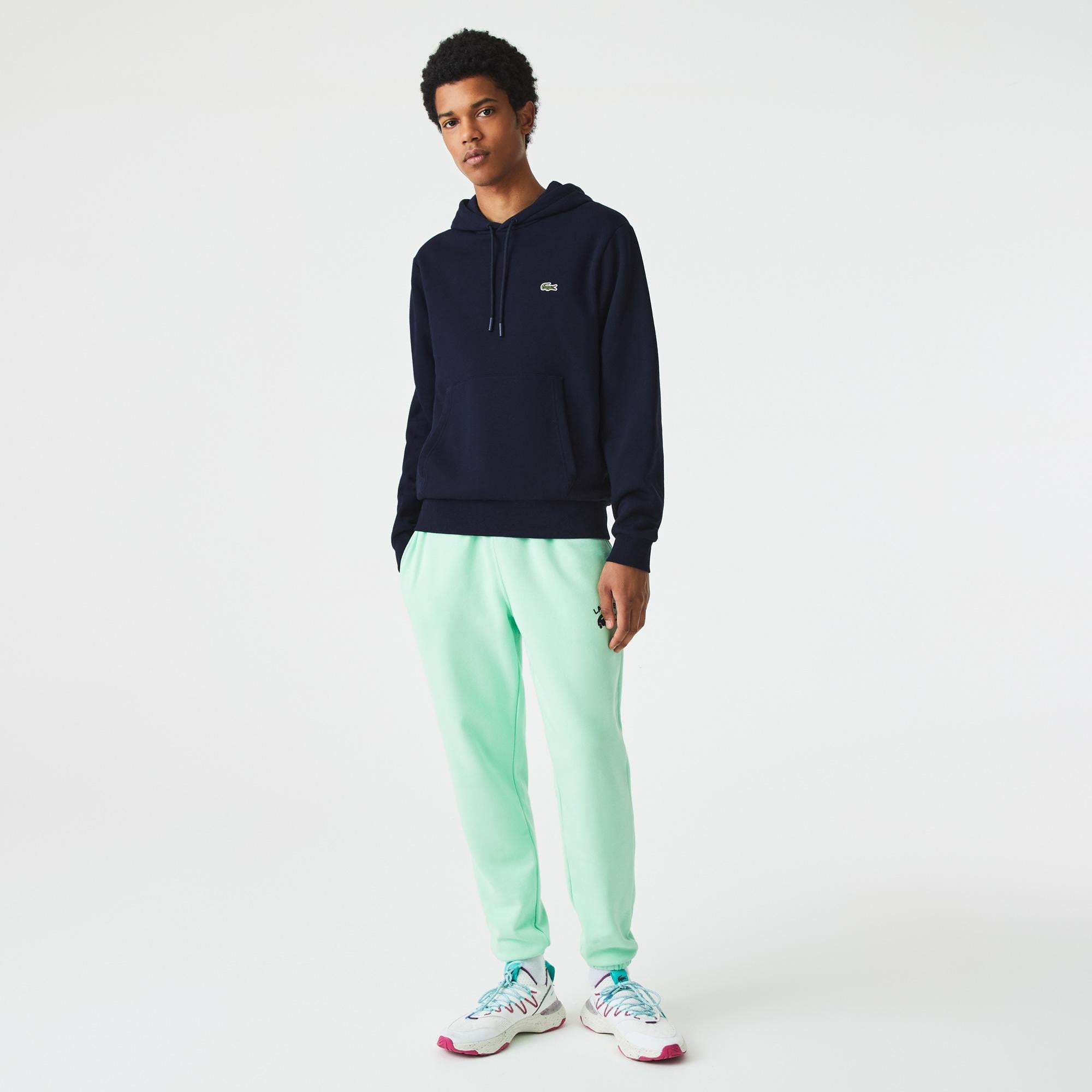 Erkek Classic Fit Kapüşonlu Lacivert Sweatshirt