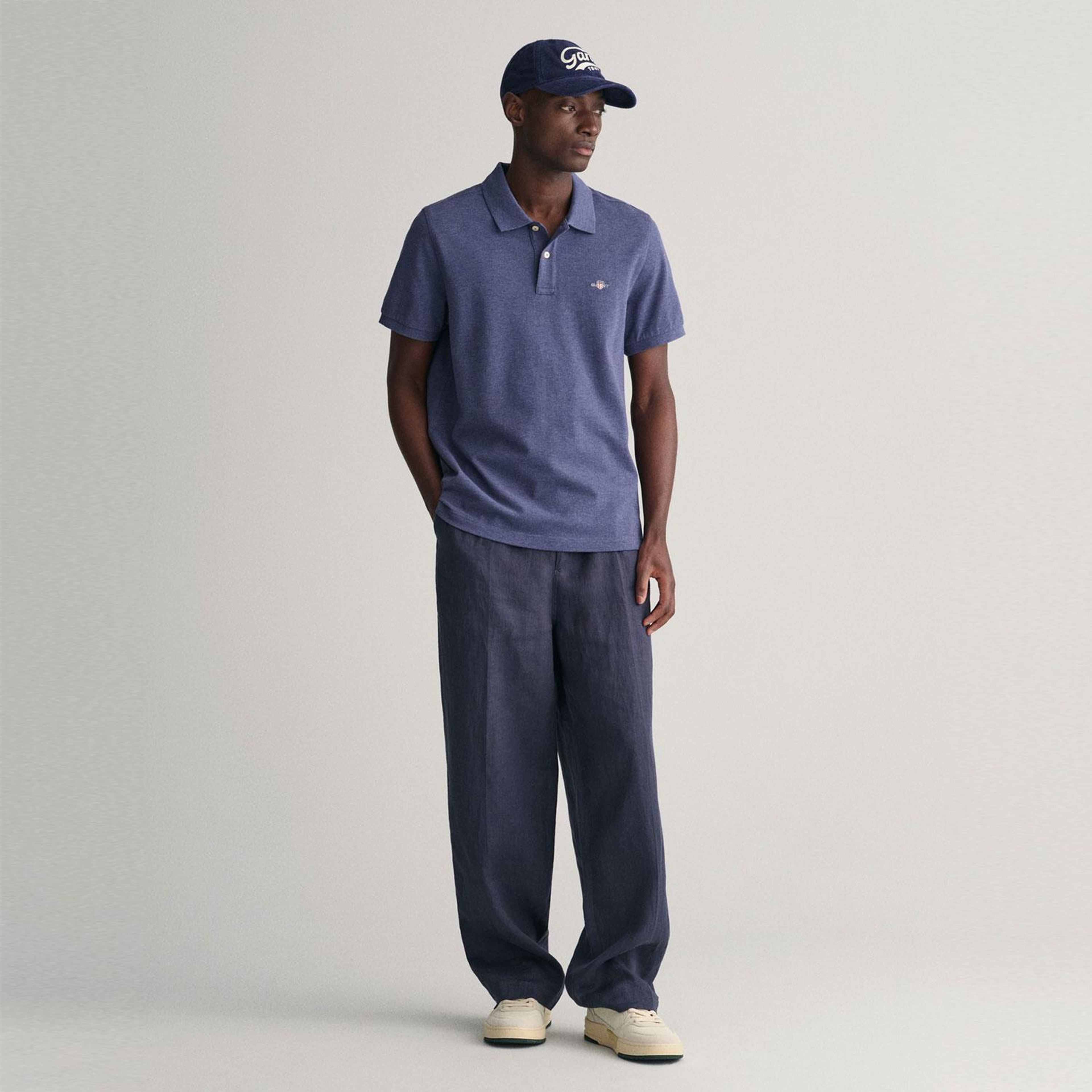 GANT Erkek Lacivert Regular Fit Polo